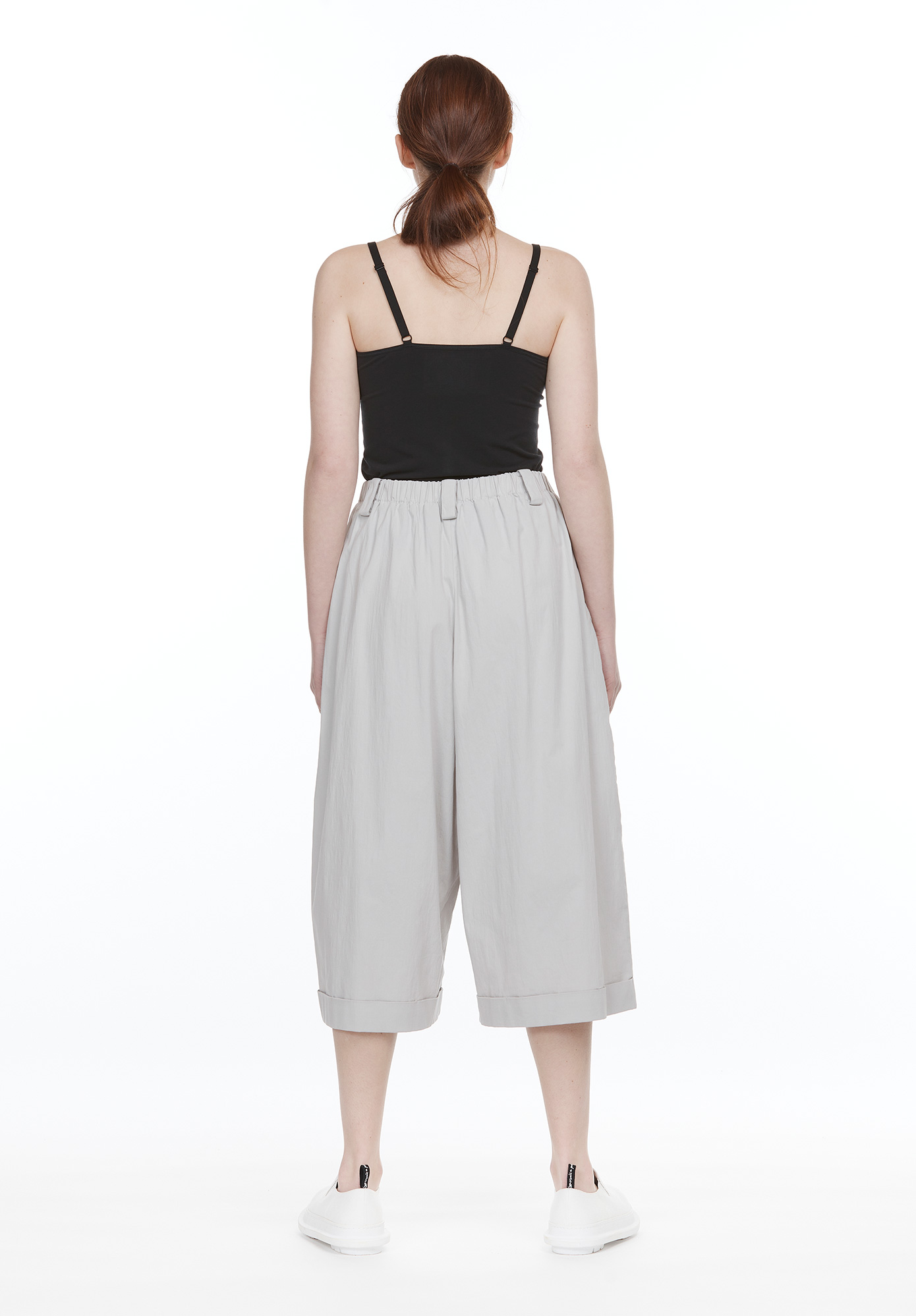 BOX PANT WITH CUFF - GREY