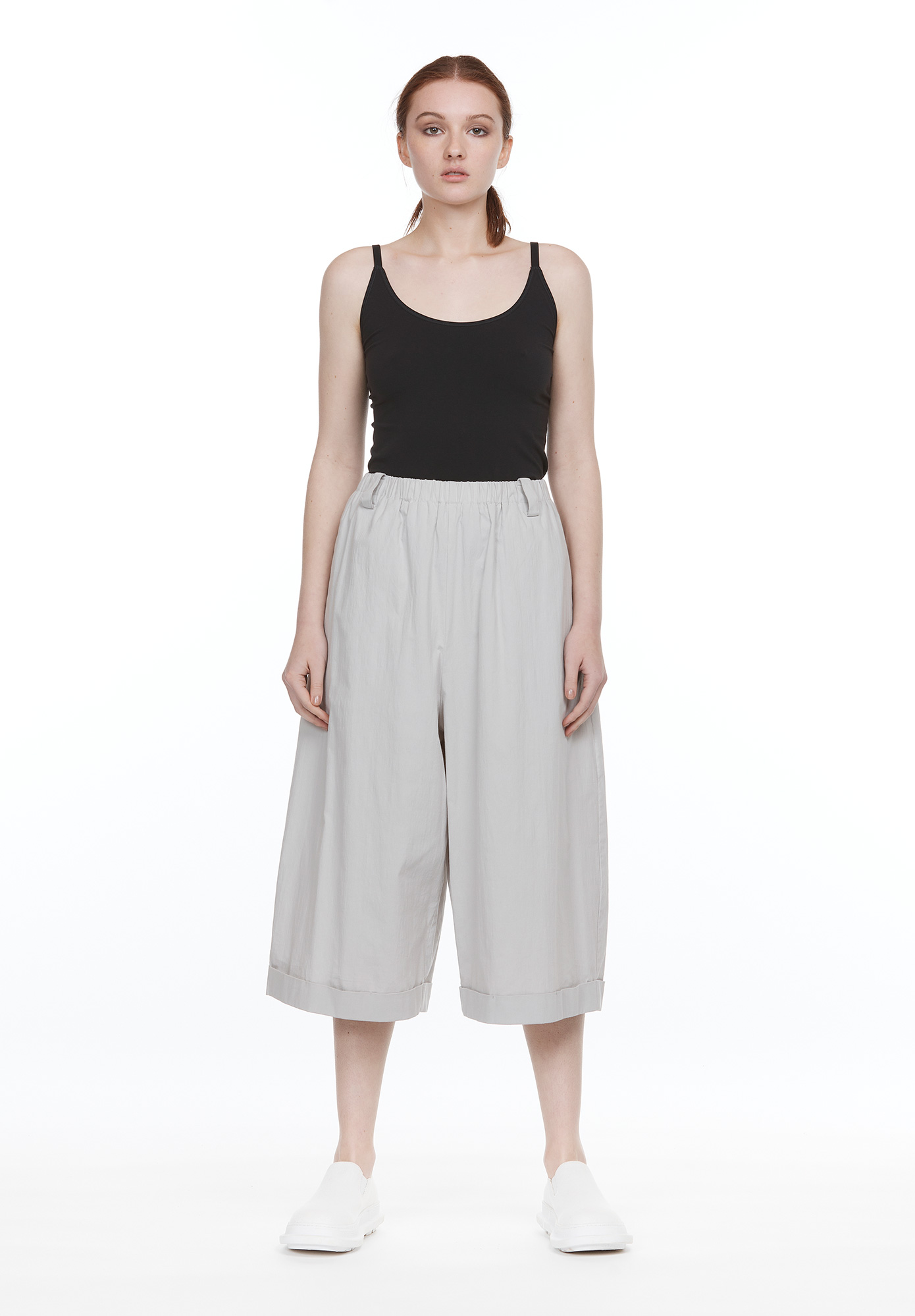 BOX PANT WITH CUFF - GREY