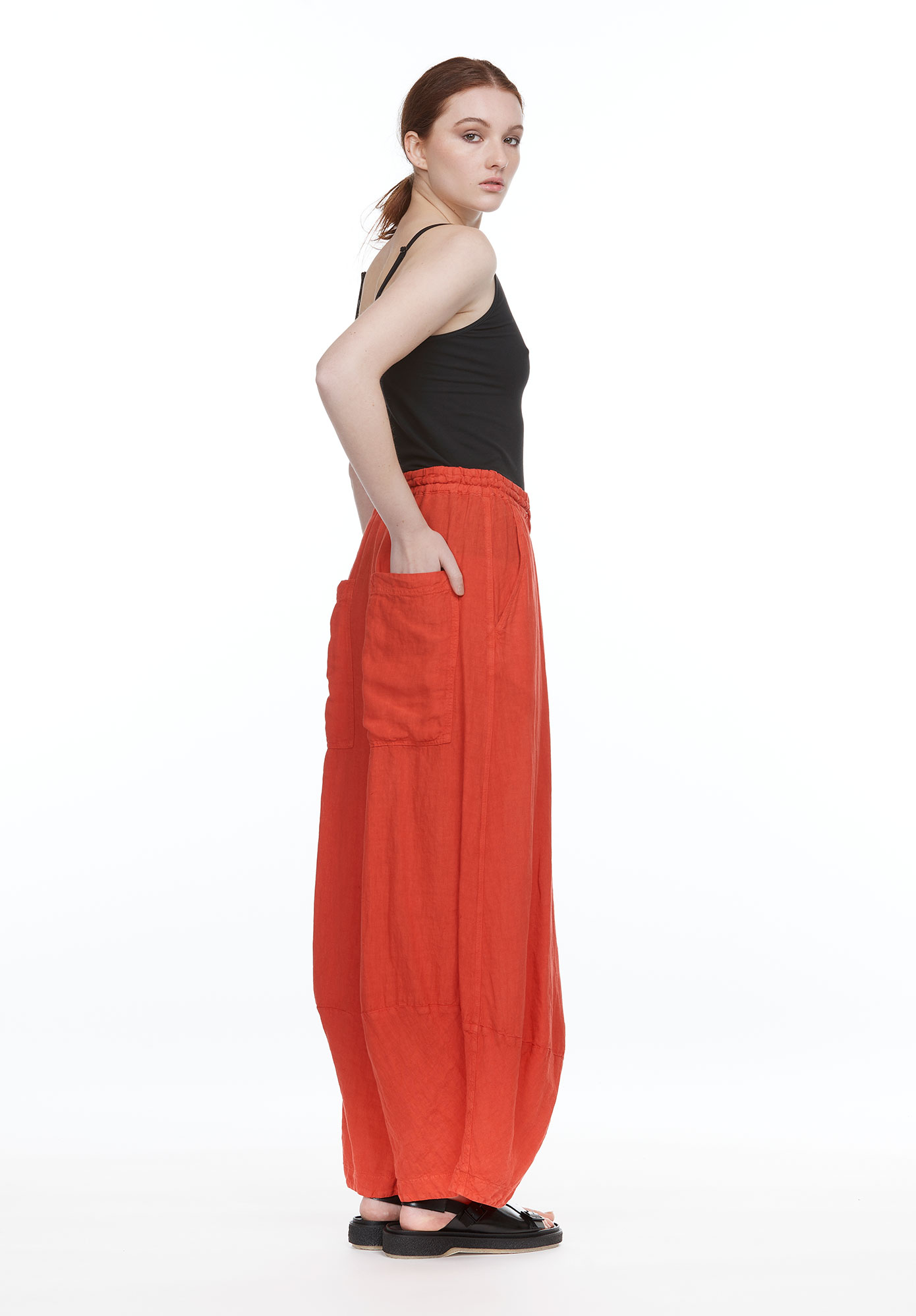 TULIP HEM PANT - MELON