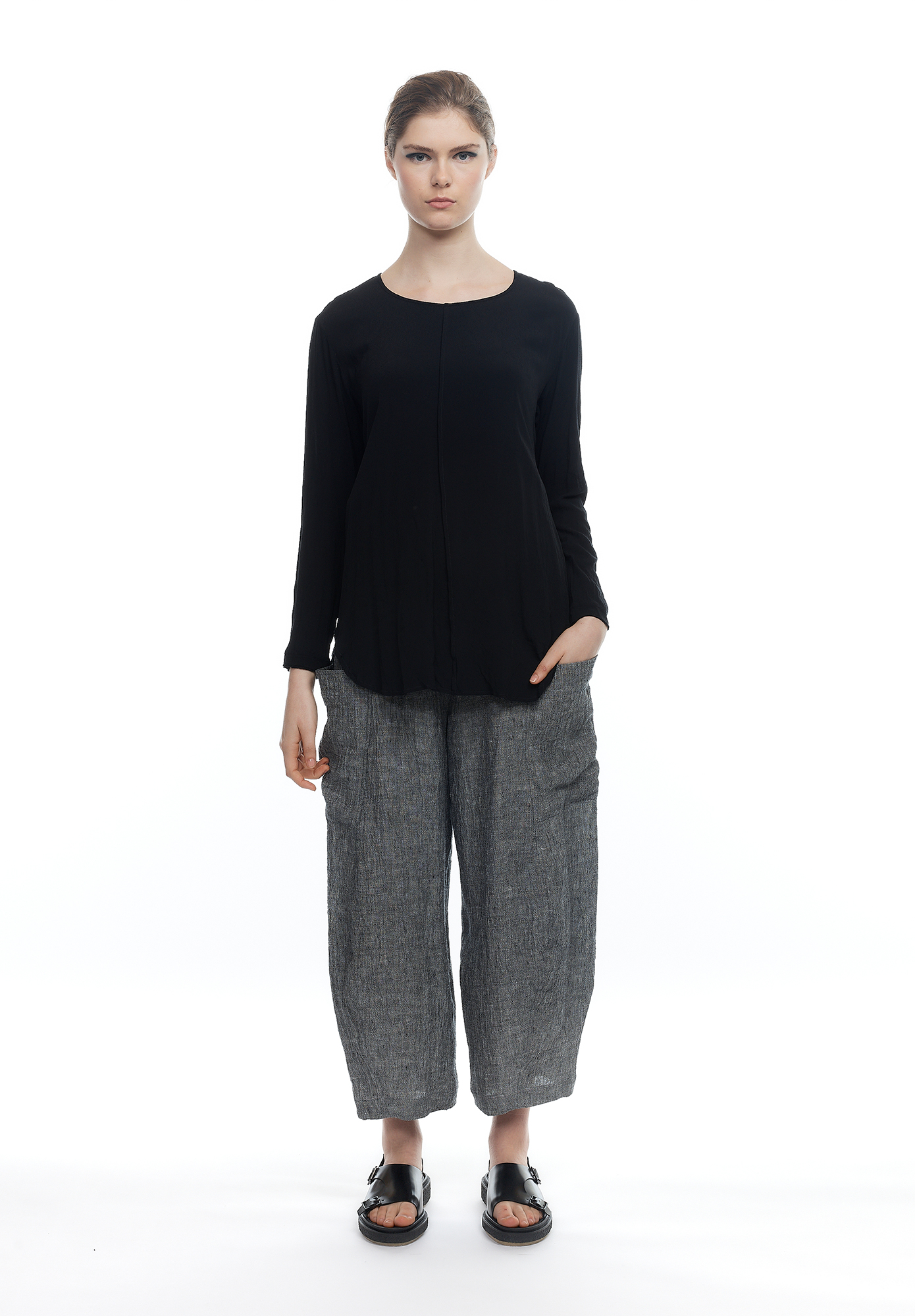 INTERSECT TOP - BLACK