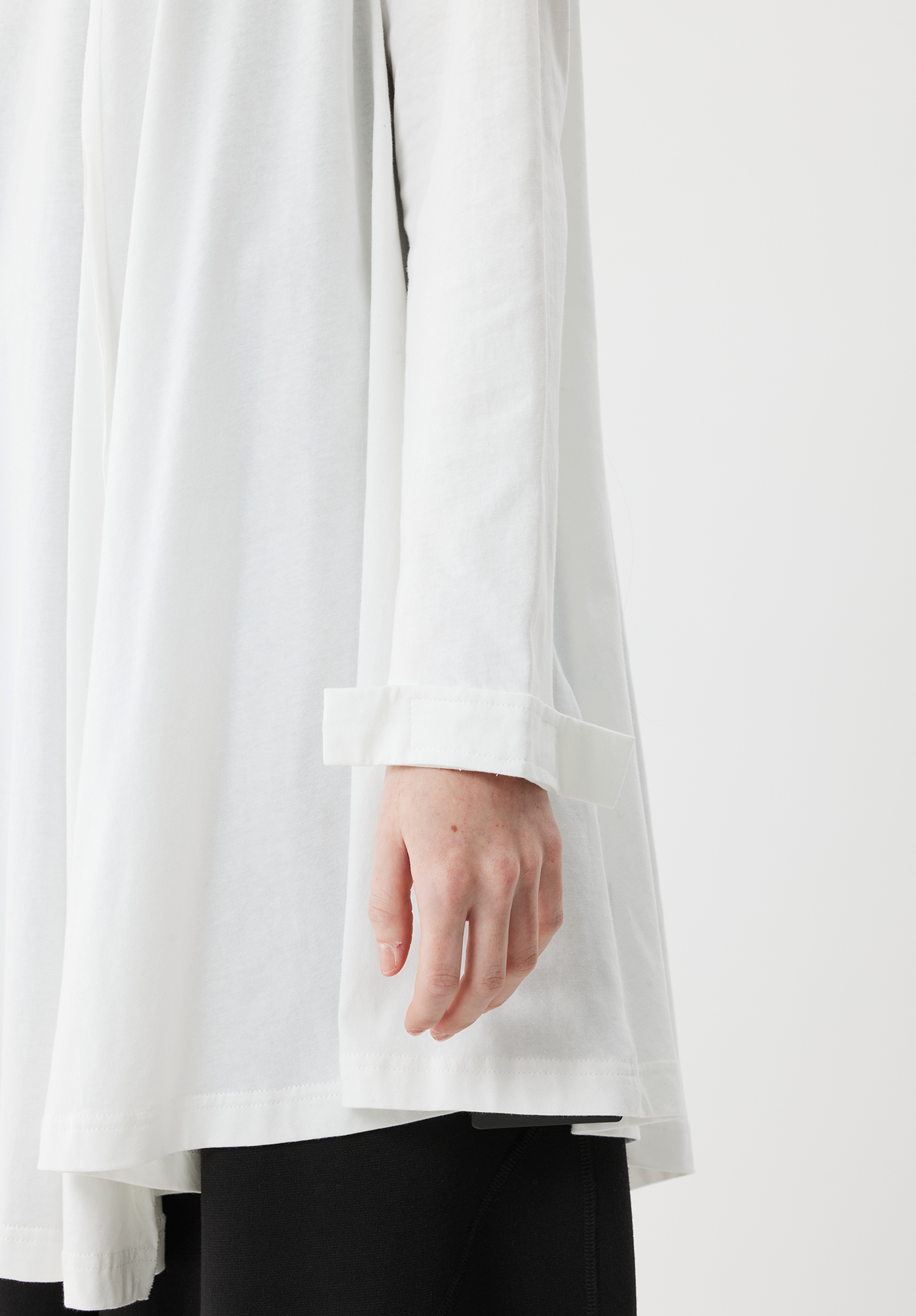 FUNNEL NECK TUNIC - WHITE