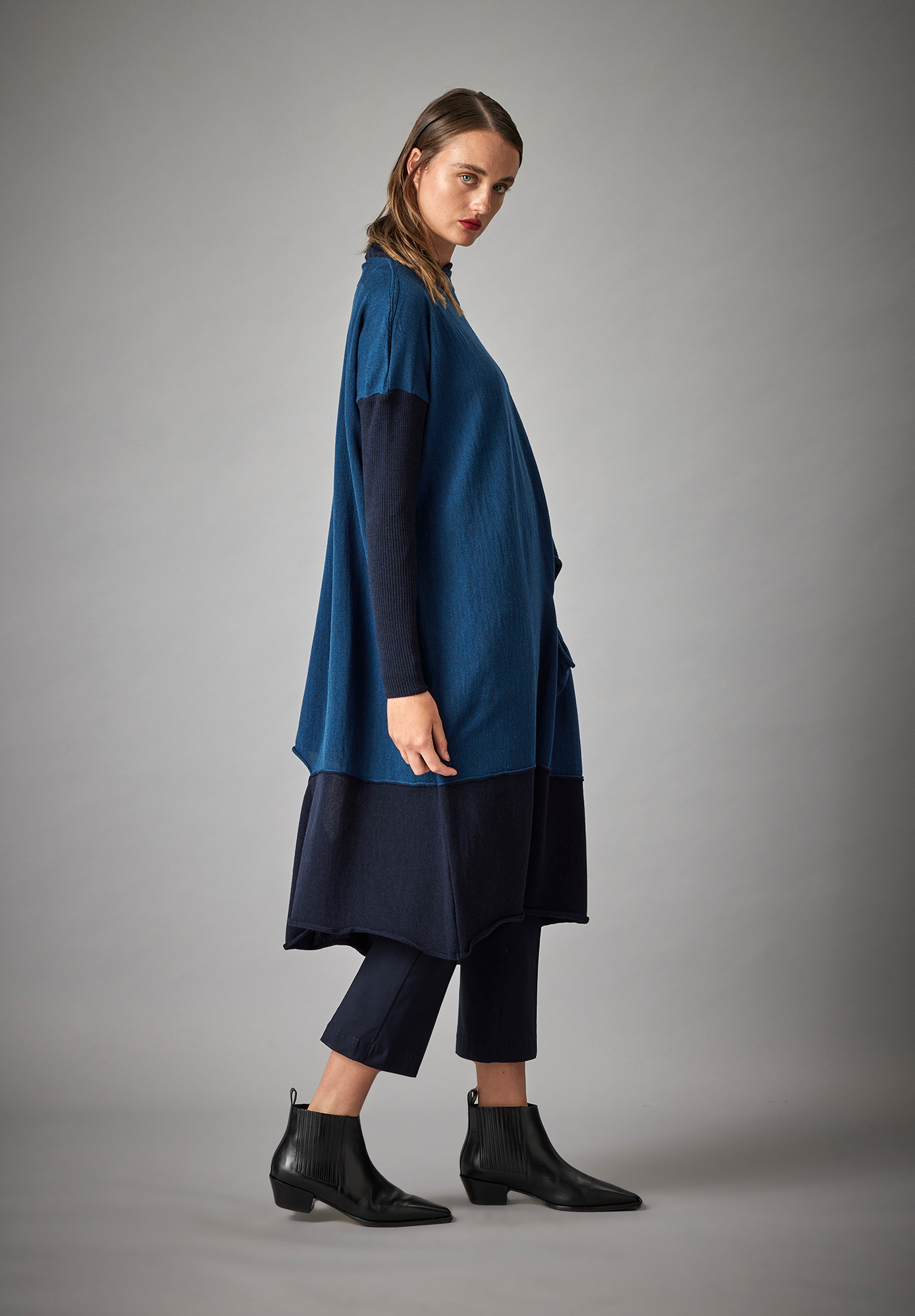 MM SÖHN - MULTI HOLE DRESS - PETROL | MIDNIGHT MM SÖHN - MULTI HOLE DRESS - PETROL | MIDNIGHT