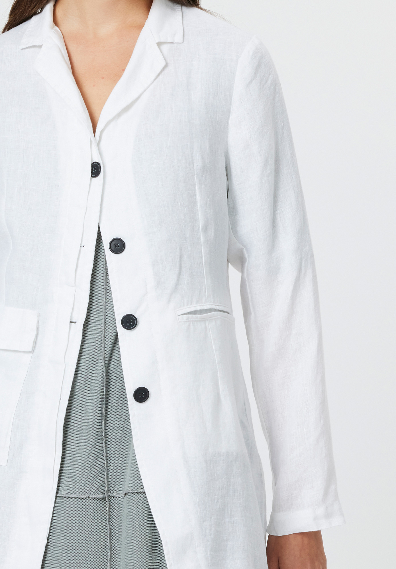 PAL OFFNER - REVERS PENGUIN COAT - WHITE