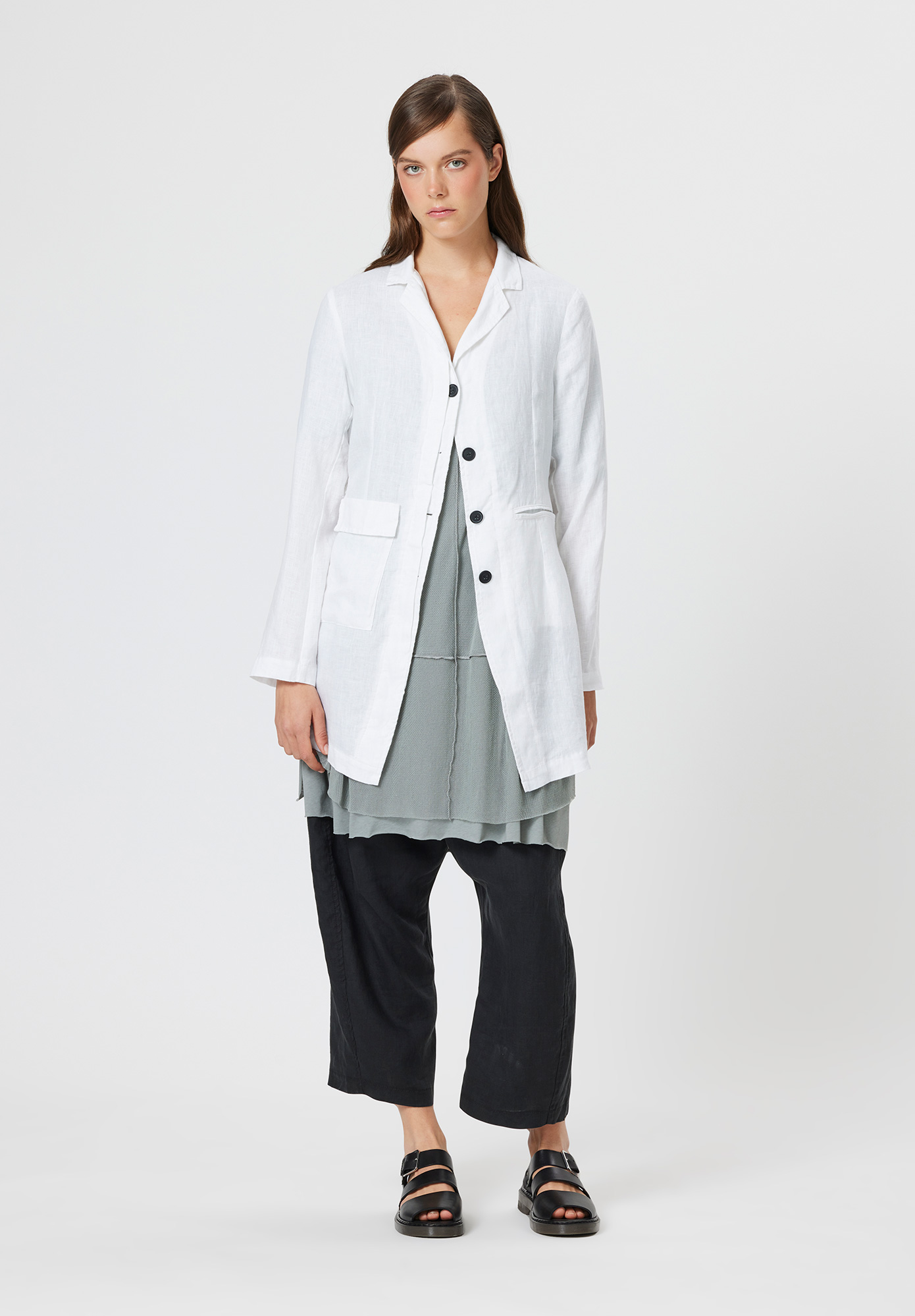 PAL OFFNER - REVERS PENGUIN COAT - WHITE