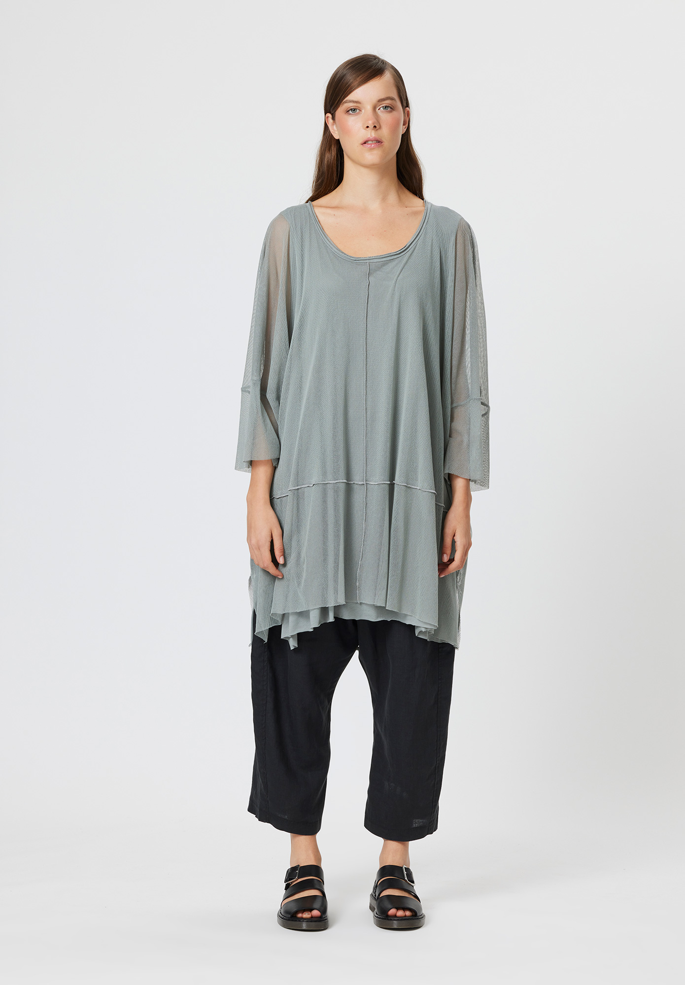 PAL OFFNER - LAYERED TUNIC - ASH