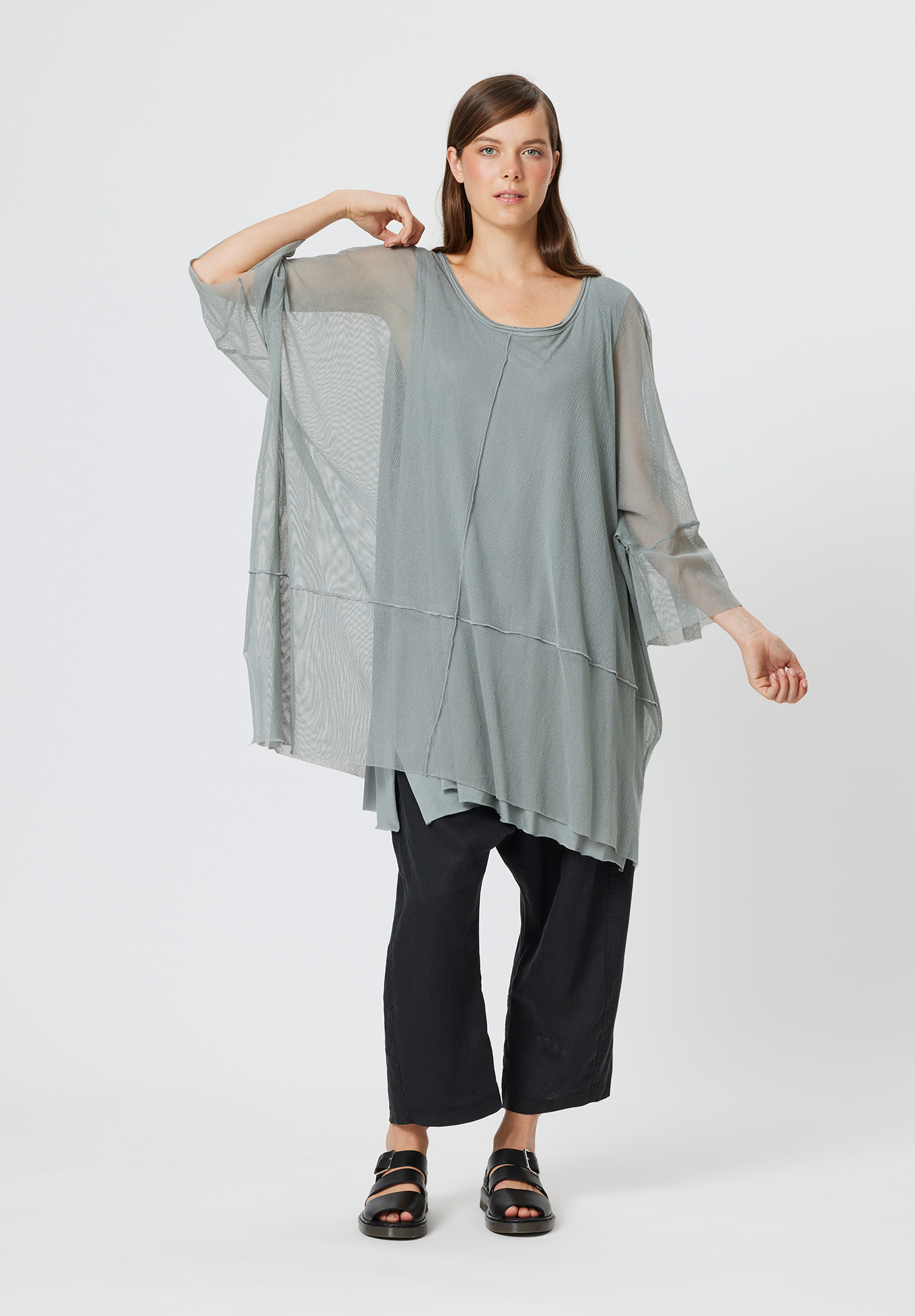 PAL OFFNER - LAYERED TUNIC - ASH