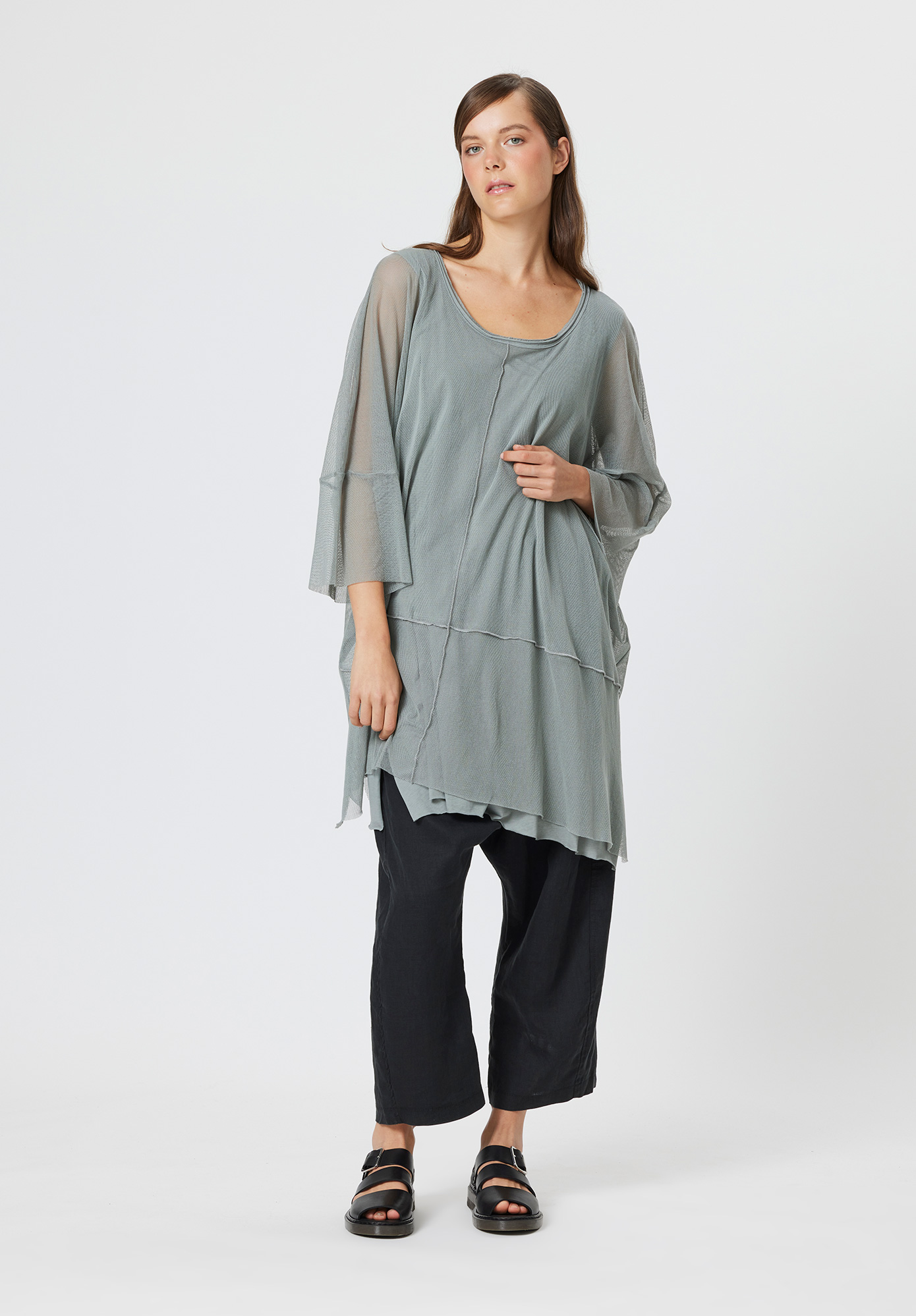 PAL OFFNER - LAYERED TUNIC - ASH