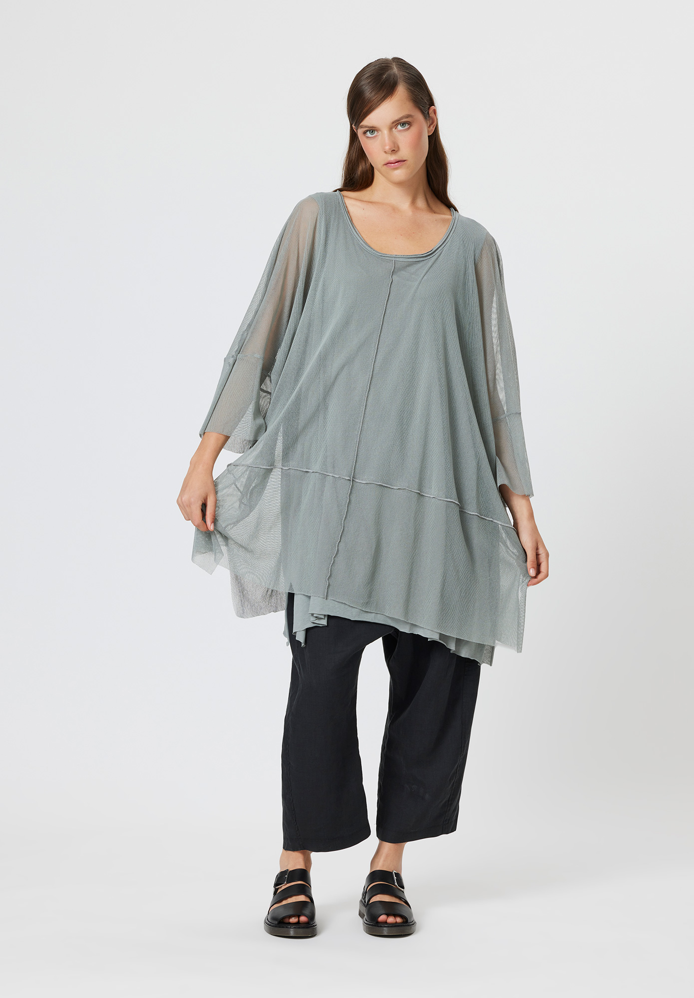 PAL OFFNER - LAYERED TUNIC - ASH
