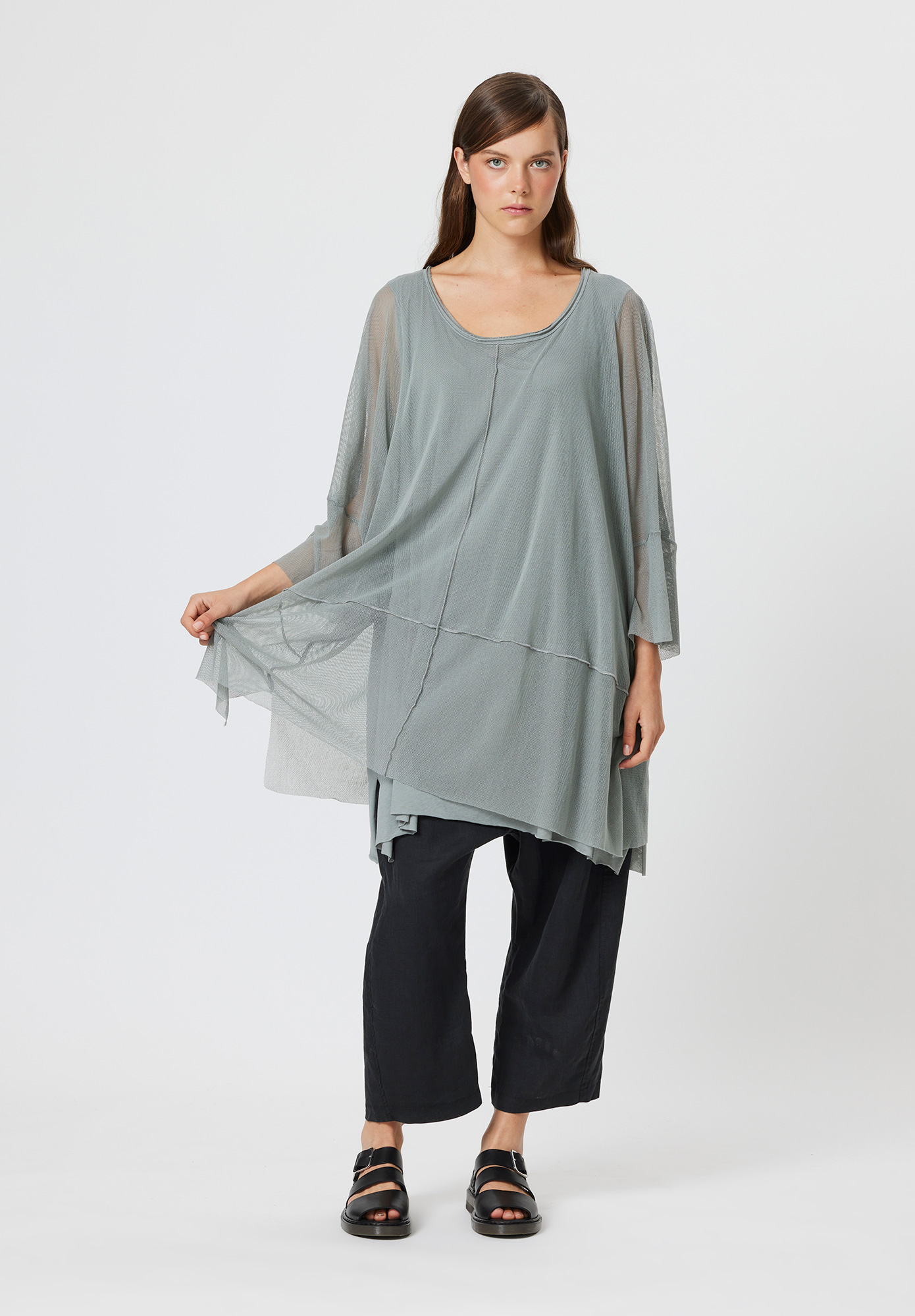 LAYERED TUNIC - ASH