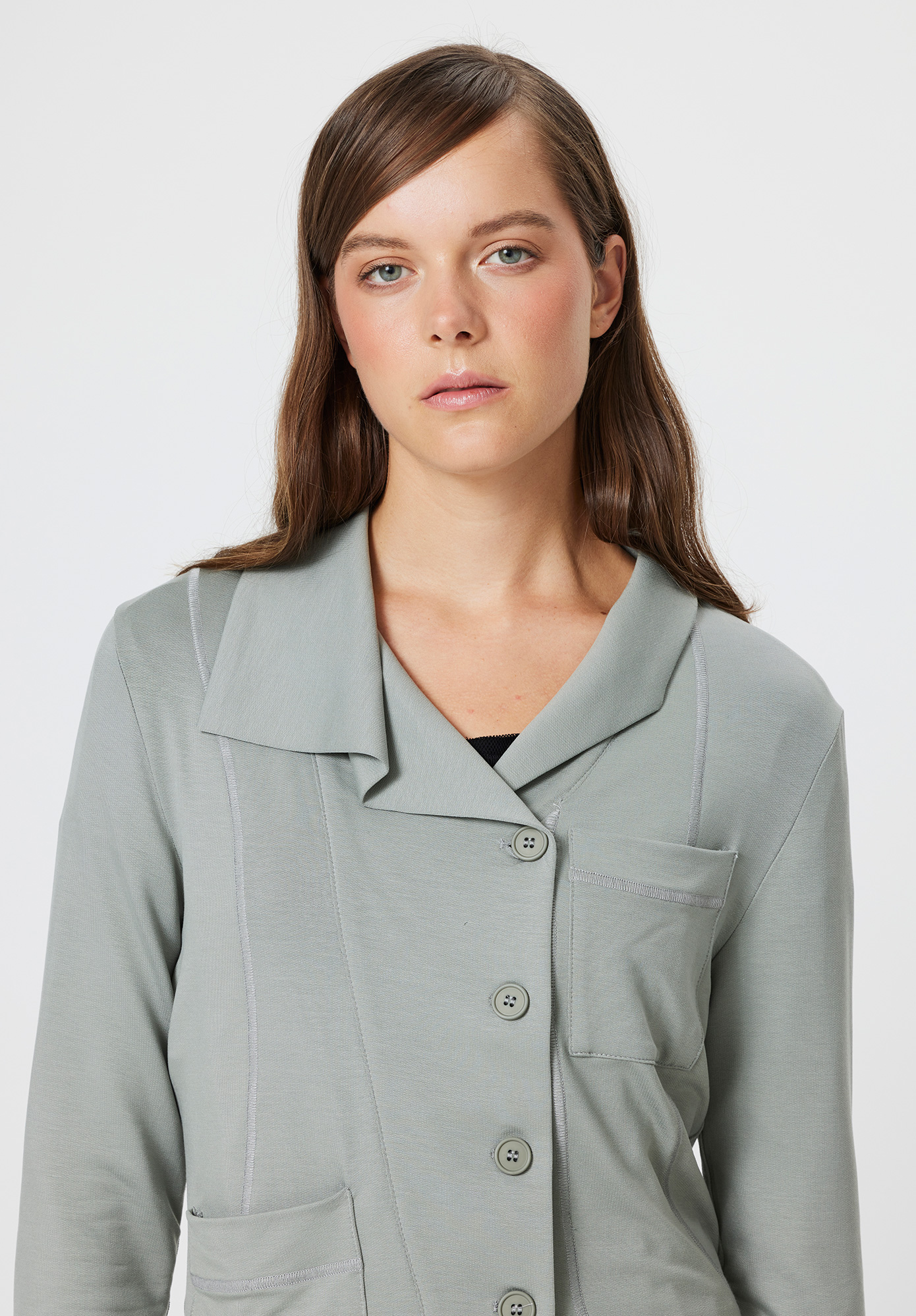 PAL OFFNER - ASYMMETRIC JACKET - ASH