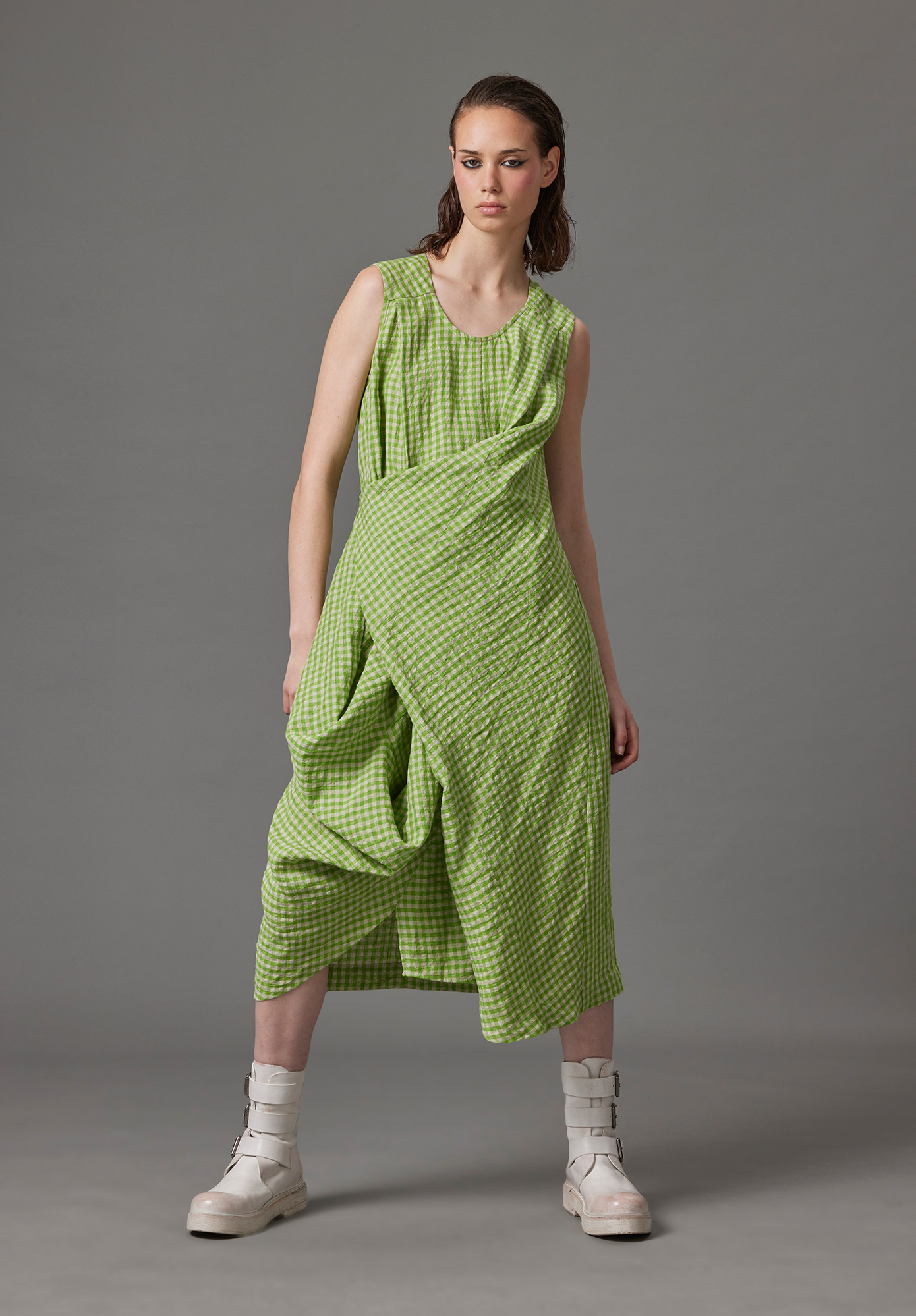 ADJUSTER DRESS CHECK - LIME CHECK