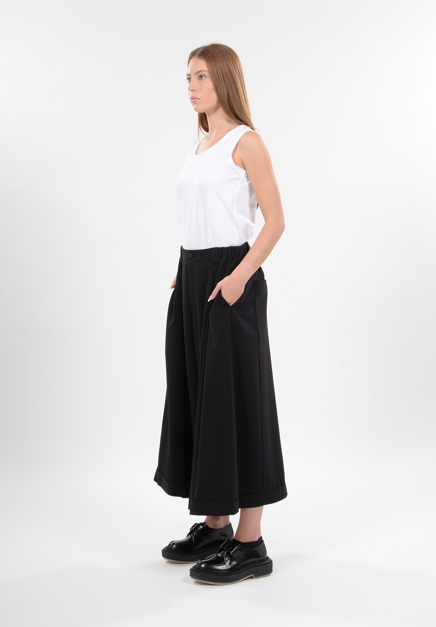 MOYURU - FAN WIDE LEG PANT - BLACK