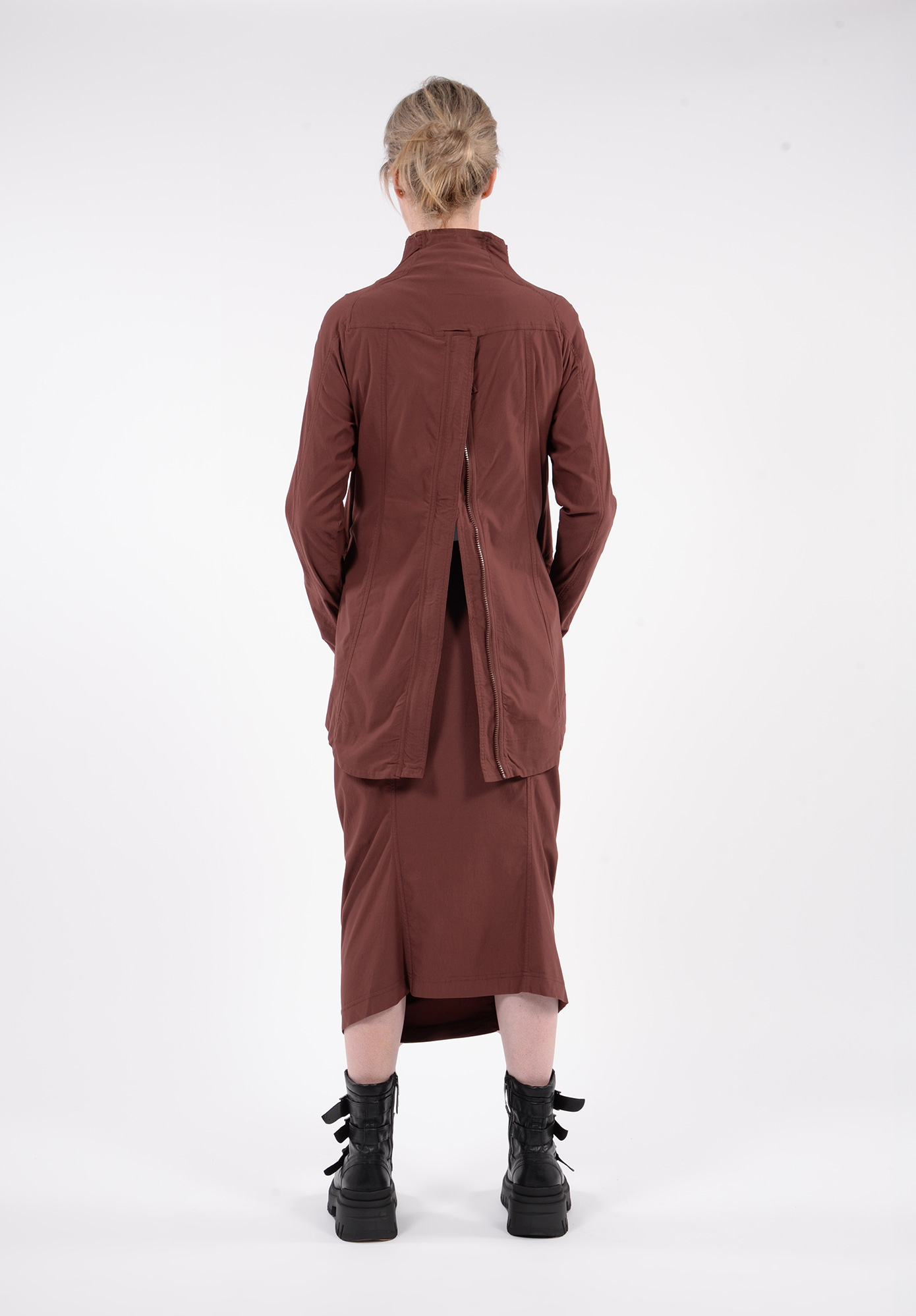 STUDIO RUNDHOLZ - BLACK LABEL - PANELLED JACKET WITH POCKET FLAPS - WOOD