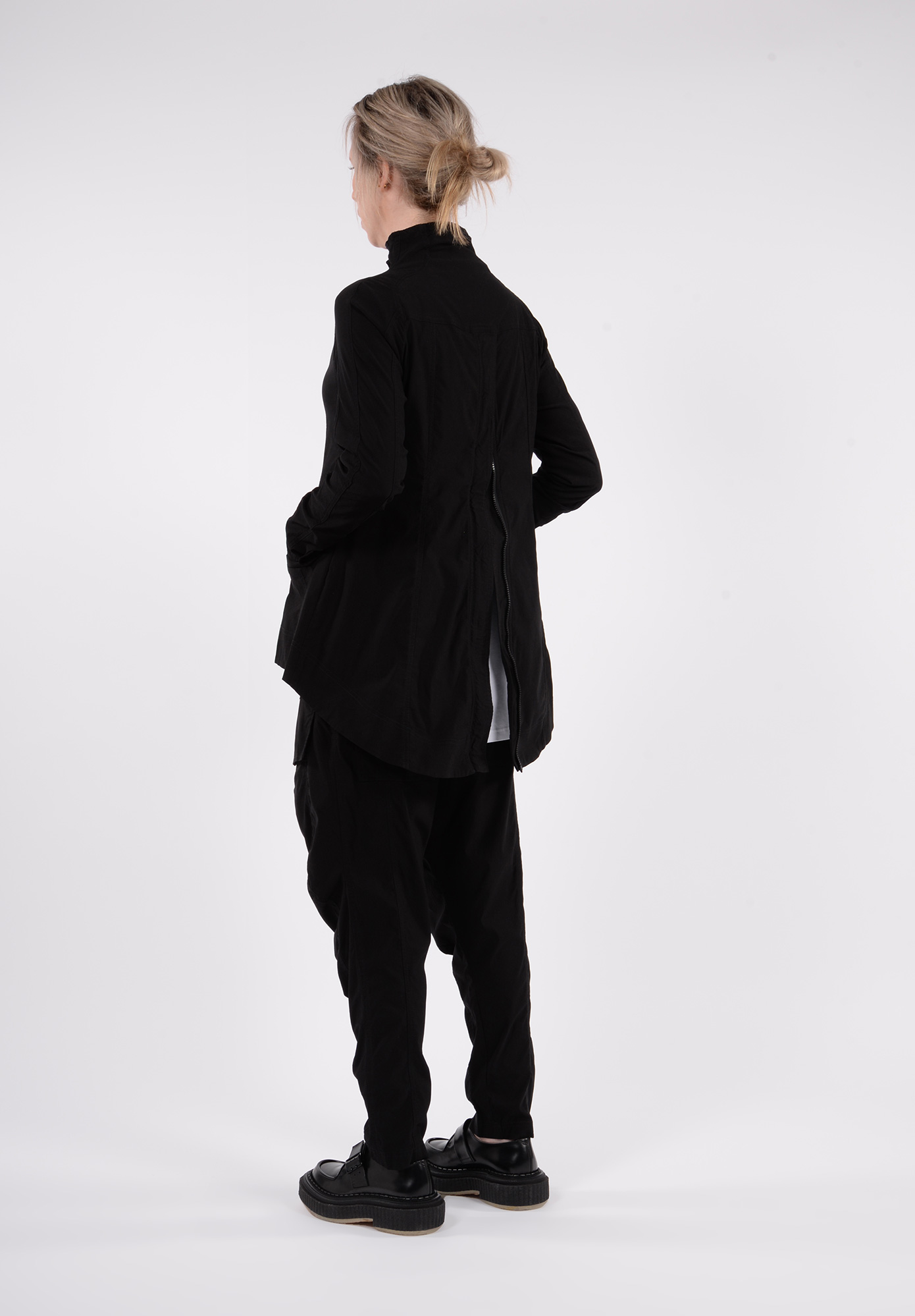 STUDIO RUNDHOLZ - BLACK LABEL - PANELLED JACKET WITH POCKET FLAPS - BLACK