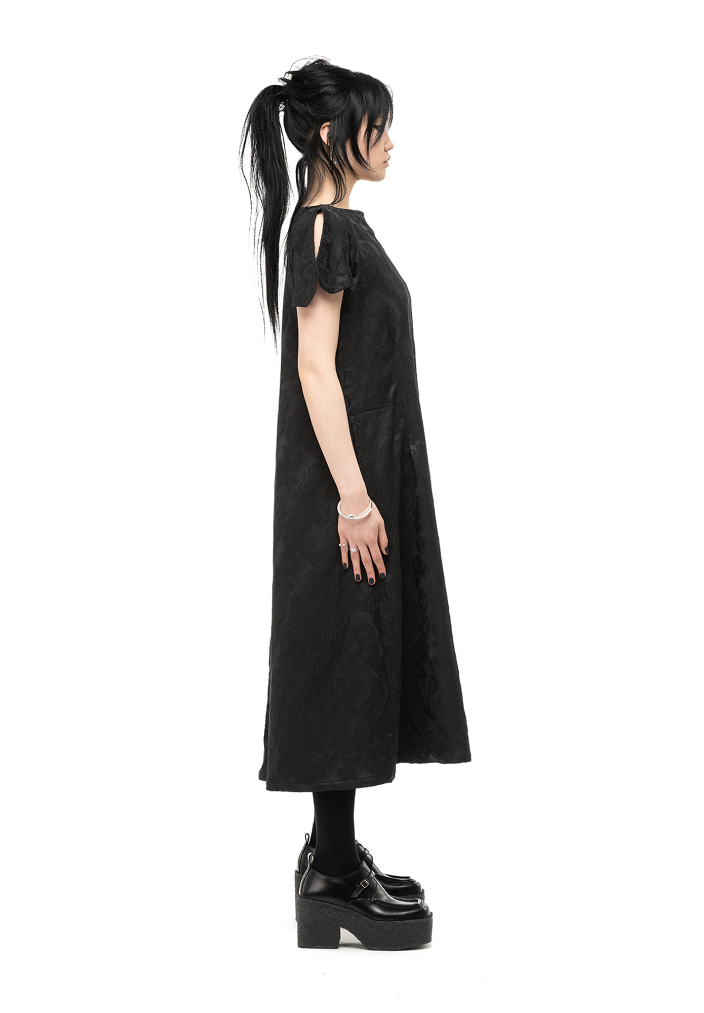 NOM*d - MAIDENS DRESS - BLACK LEAF