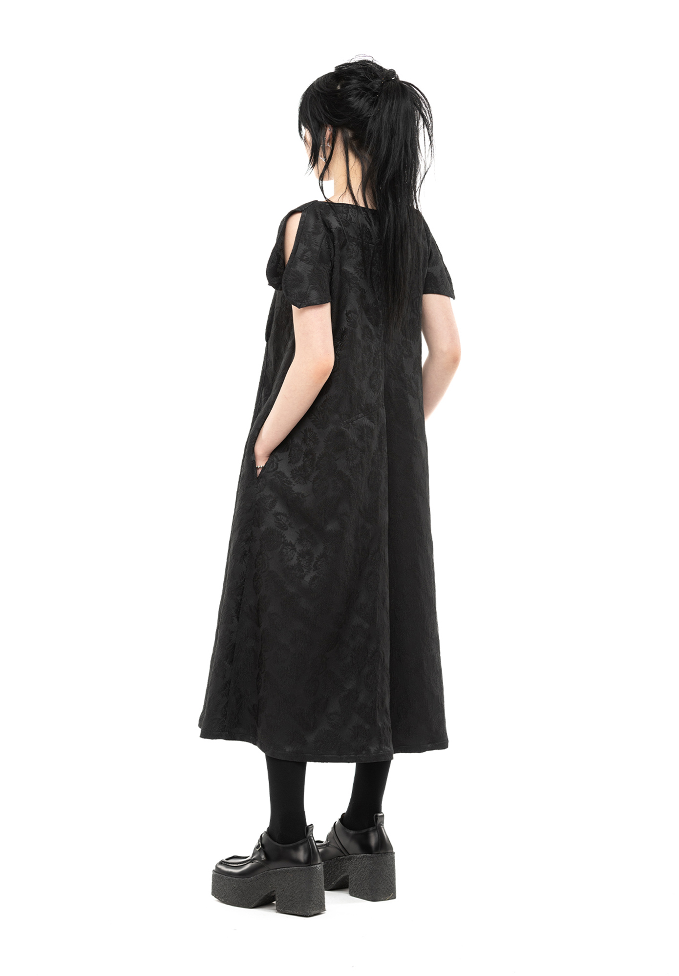 NOM*d - MAIDENS DRESS - BLACK LEAF