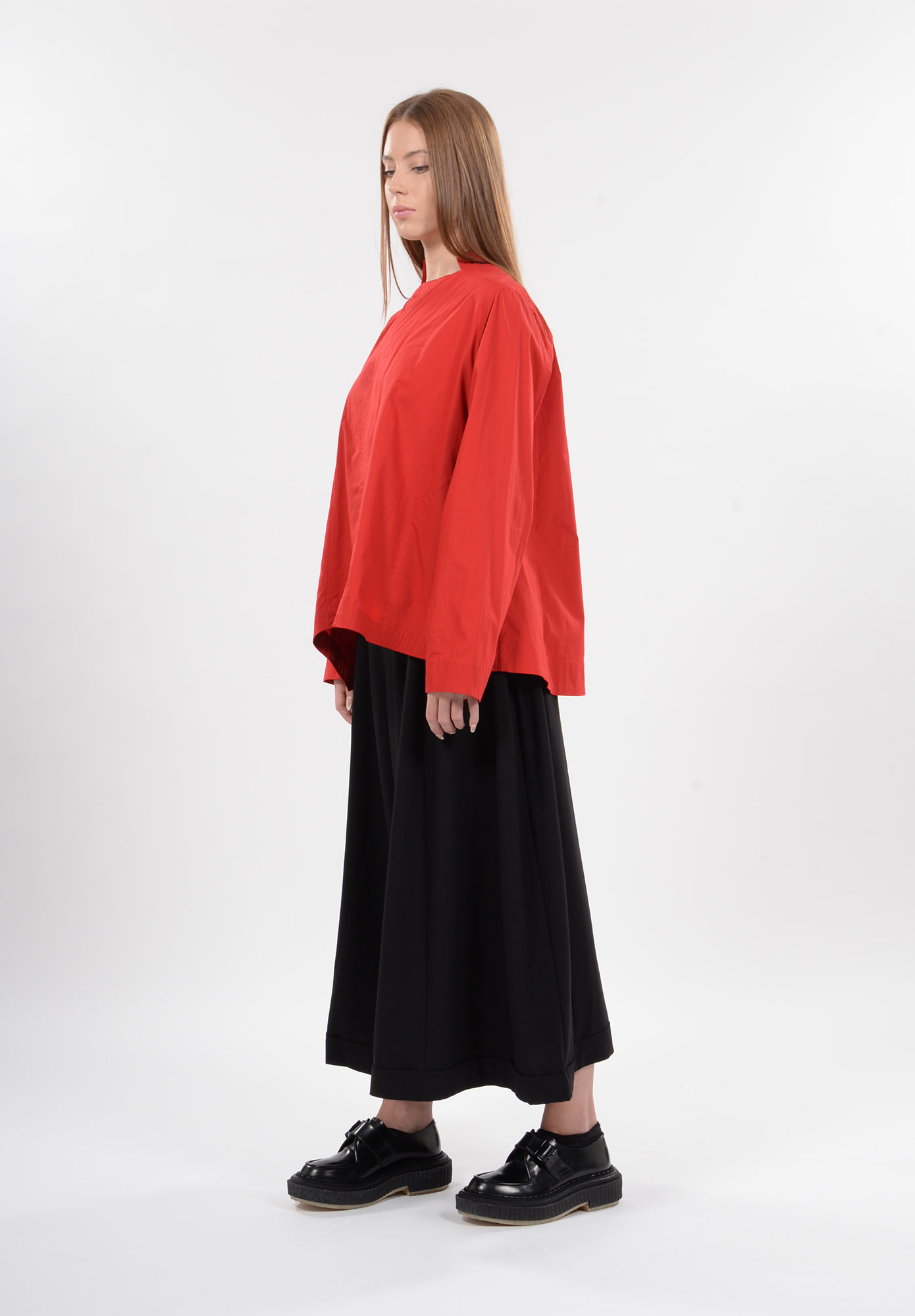 MOYURU - MONO TRAPEZE SHIRT - RED