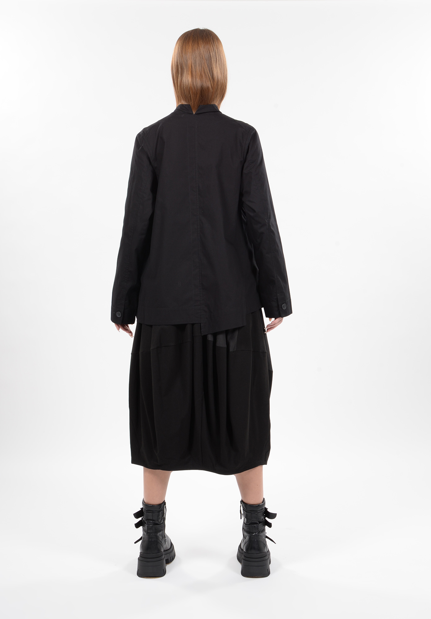 MOYURU - MONO TRAPEZE SHIRT - BLACK