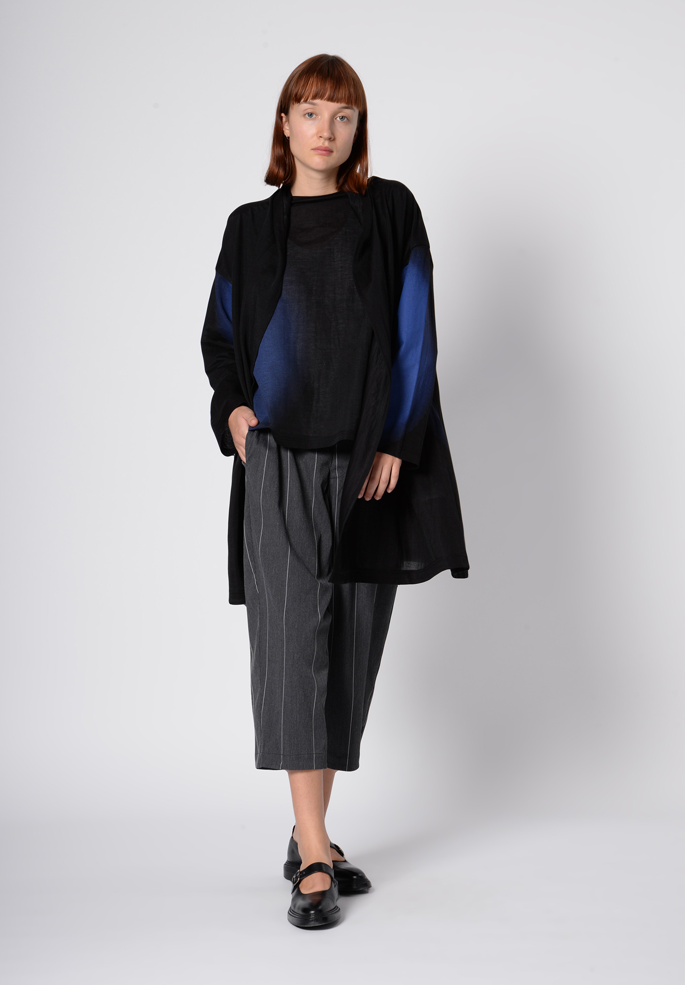 MOYURU -  VISION DUSTER JACKET - BLACK COMBO