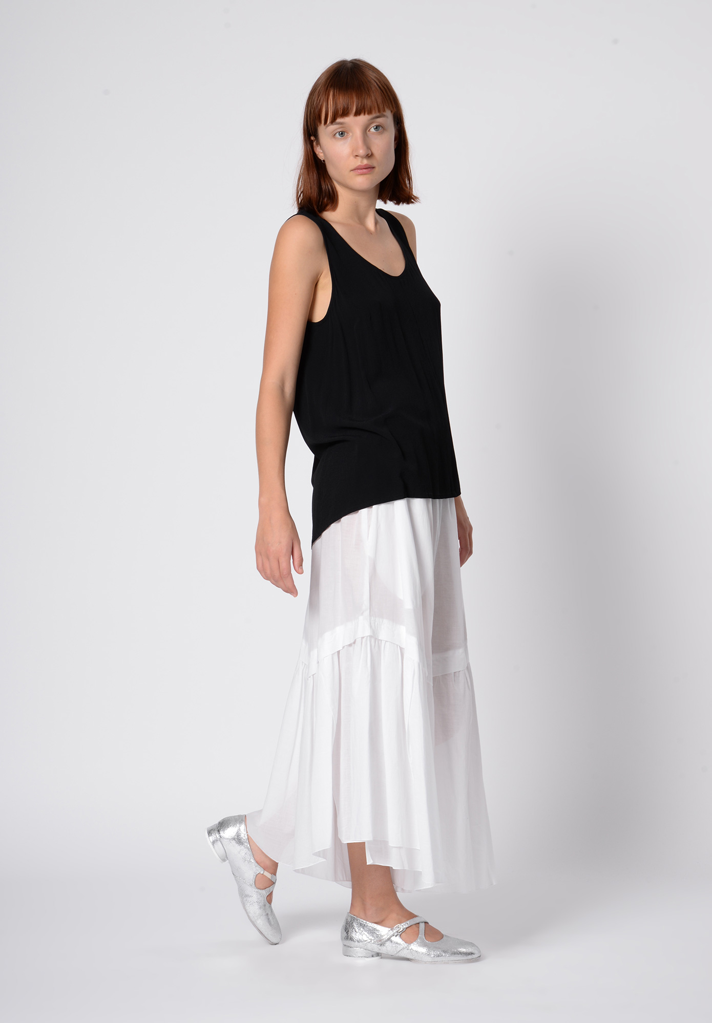MOYURU -  GATHER PANT - WHITE