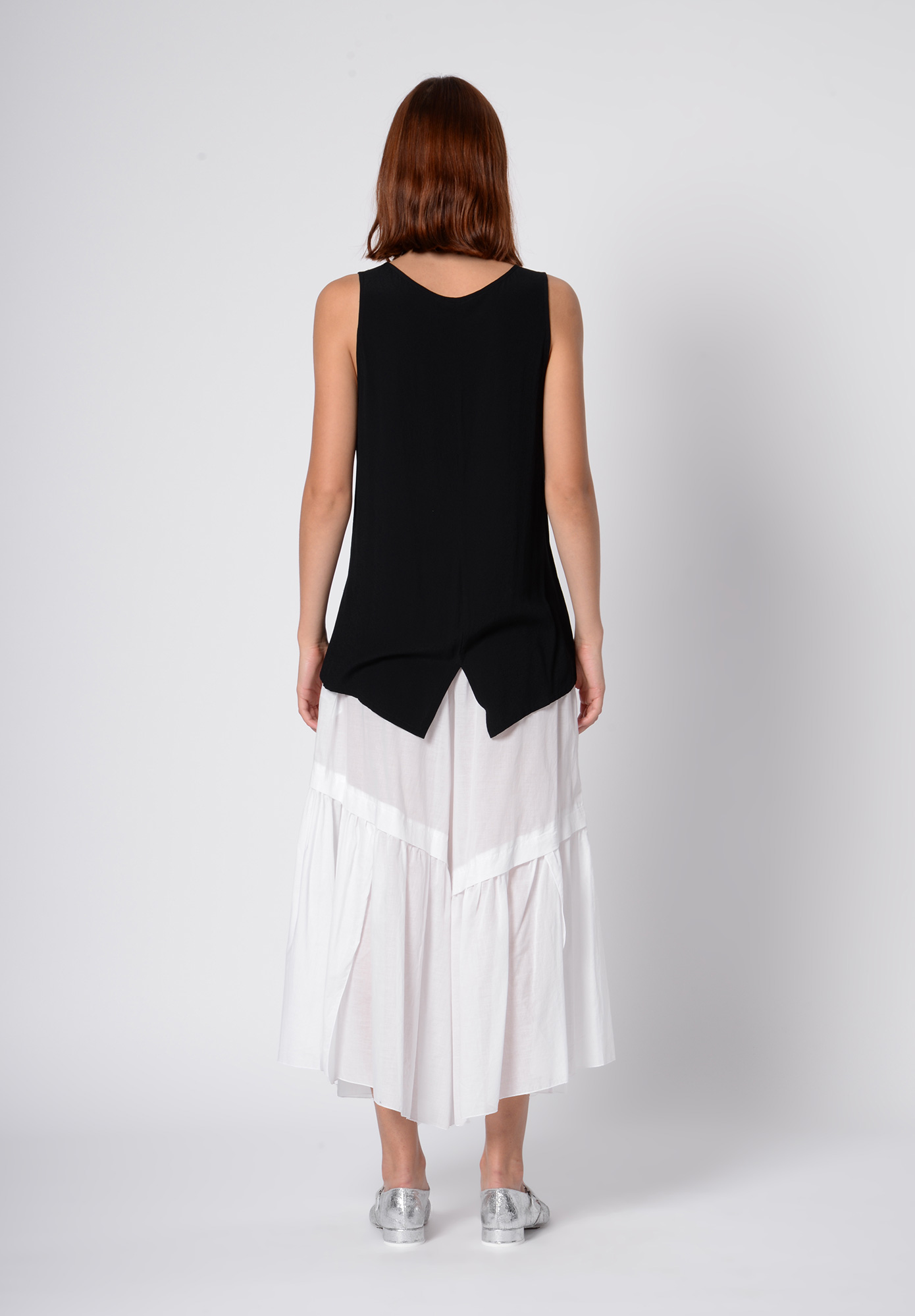 MOYURU -  GATHER PANT - WHITE