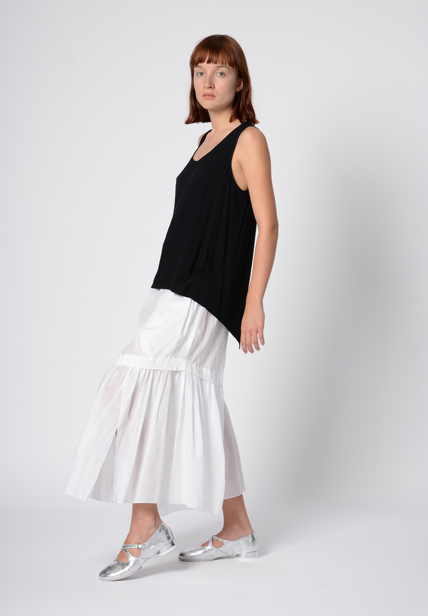 MOYURU -  GATHER PANT - WHITE