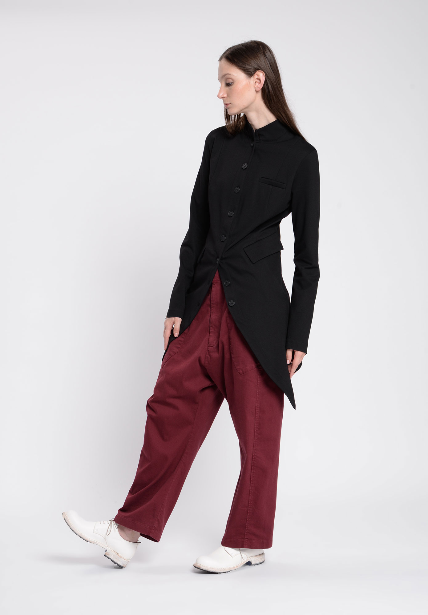 PAL OFFNER - PENGUIN COAT - LUXURY BI STRETCH -BLACK