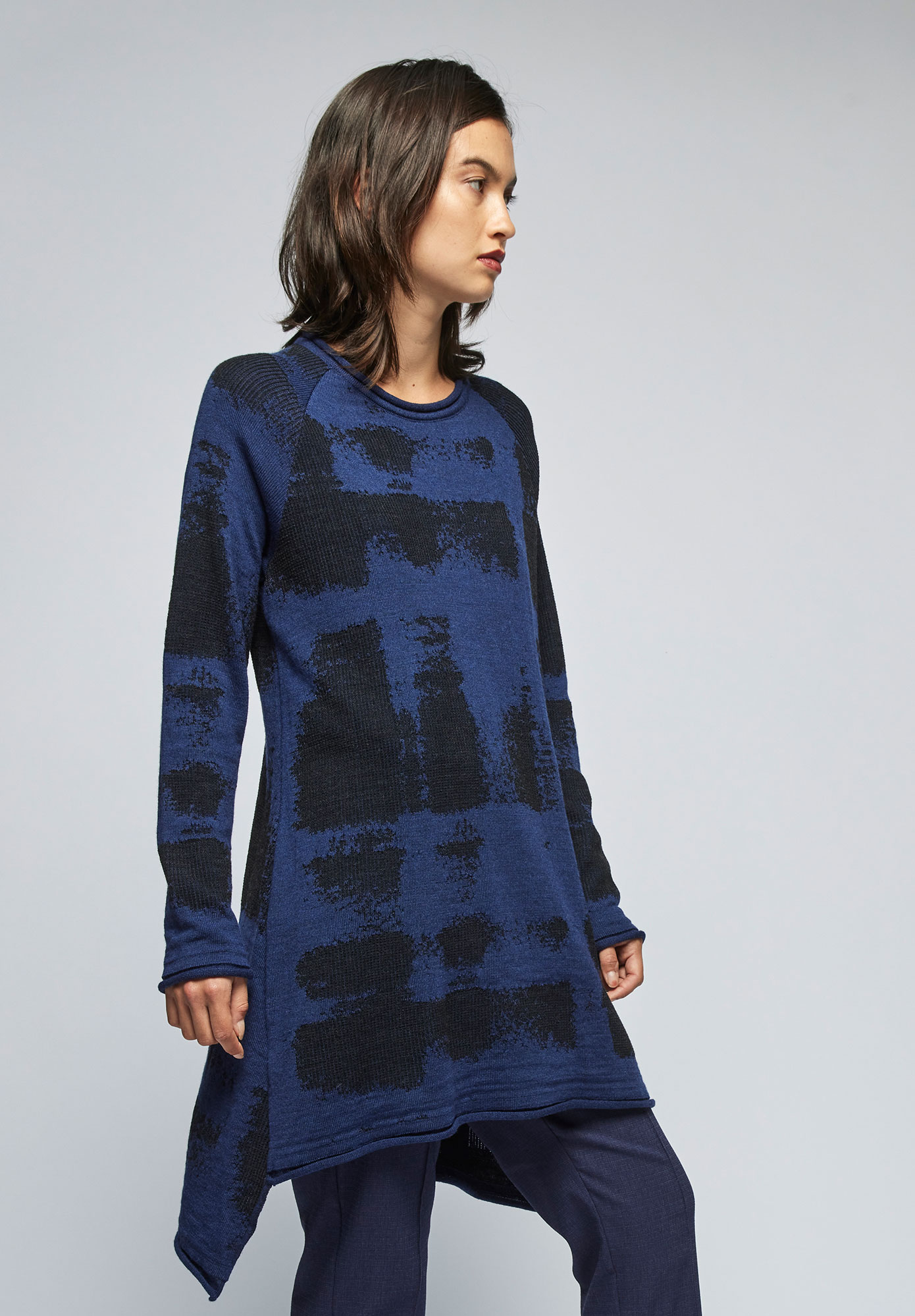 MM SÖHN  -  JAYWALK TUNIC - INK | PITCH