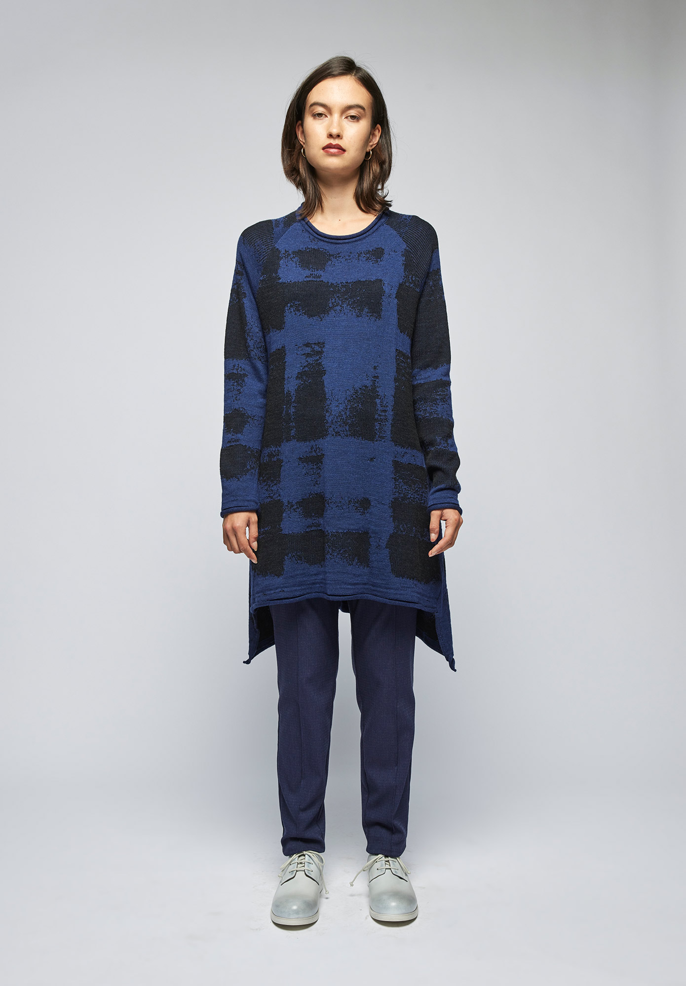MM SÖHN  -  JAYWALK TUNIC - INK | PITCH