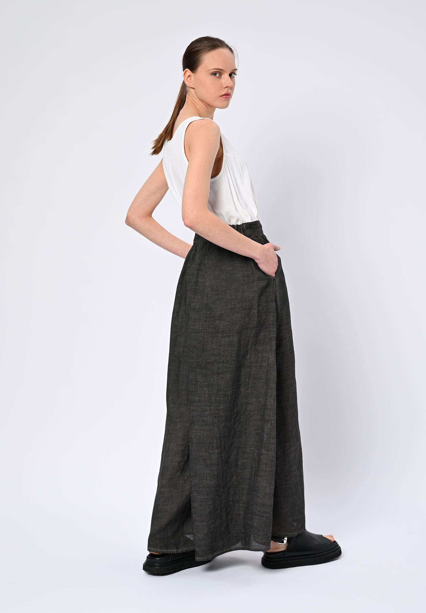 LA VACA LOCA - KRIKELO TROUSERS - COLD BLACK LA VACA LOCA - KRIKELO TROUSERS - COLD BLACK