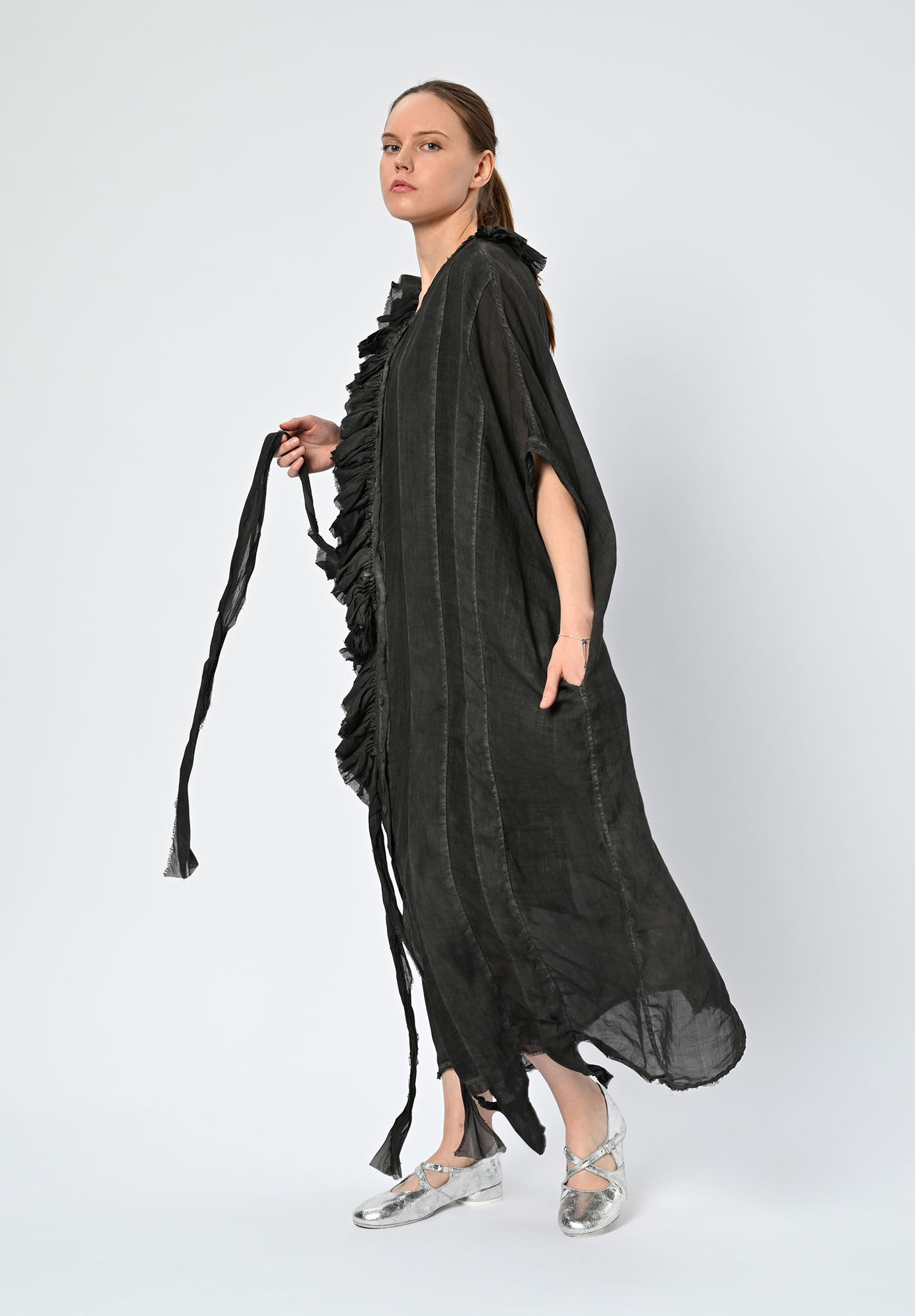 LA VACA LOCA - KASOS DRESS - COLD BLACK LA VACA LOCA - KASOS DRESS - COLD BLACK