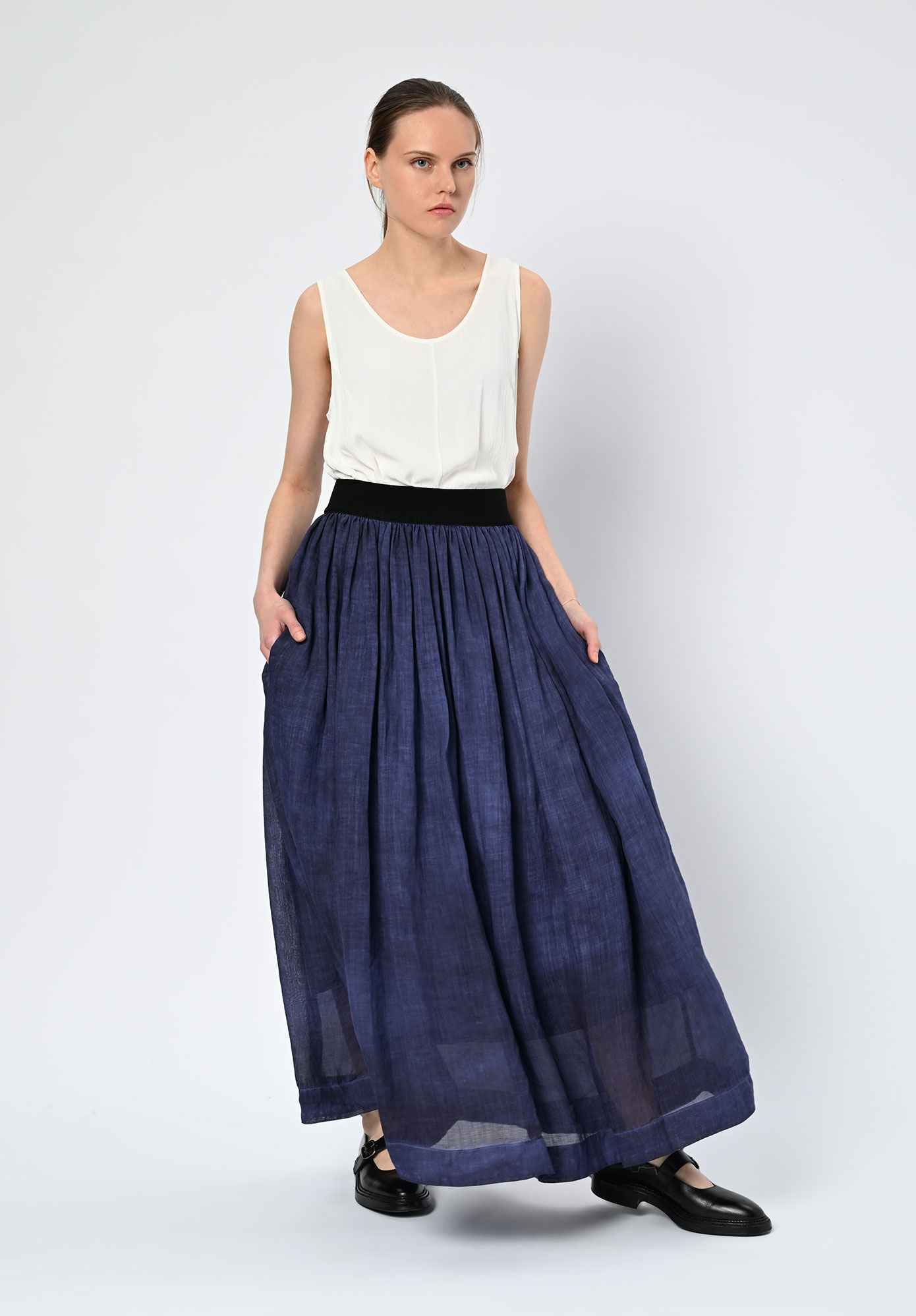 LA VACA LOCA - VICTORIA SKIRT - TWLIGHT BLUE