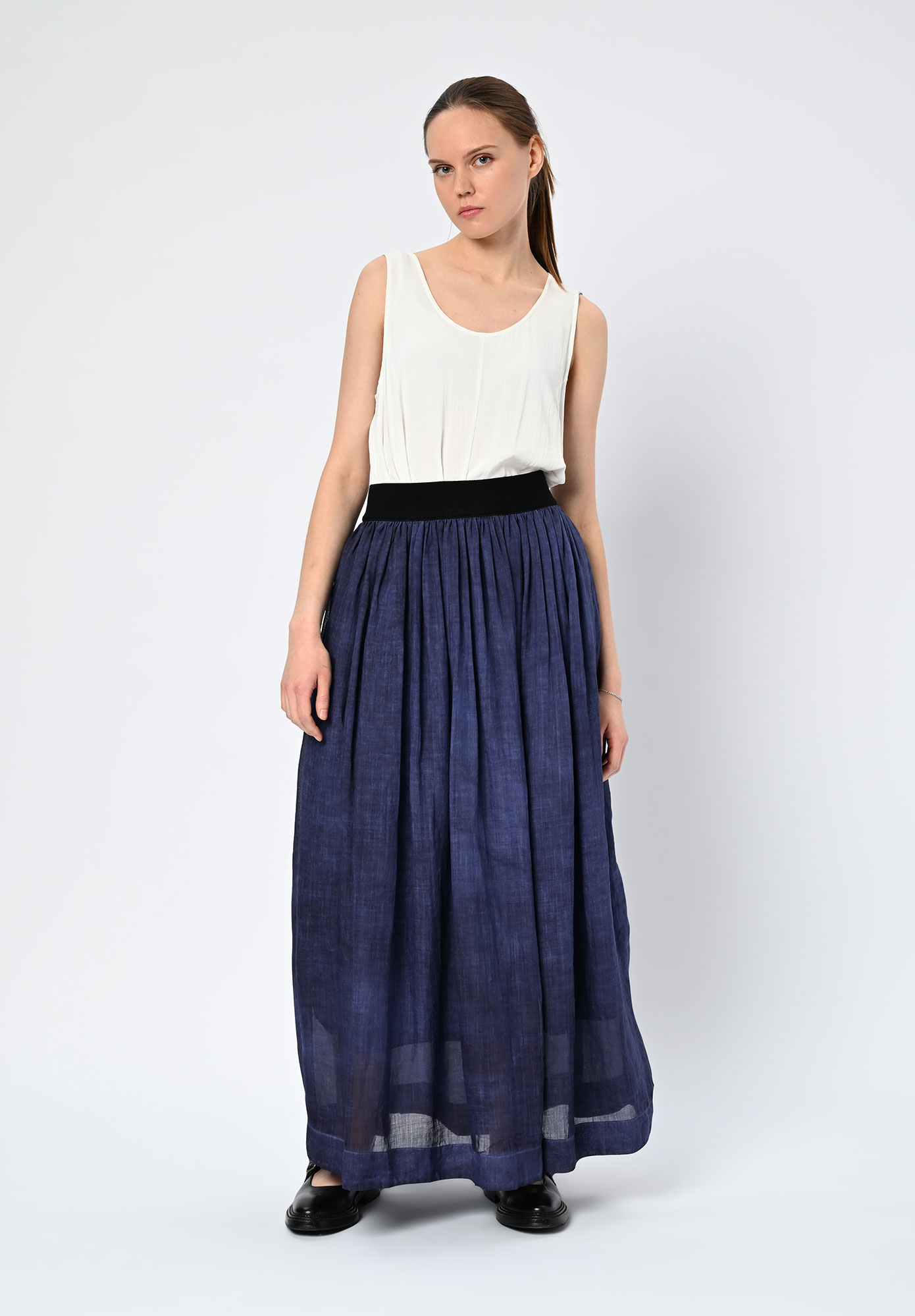 LA VACA LOCA - VICTORIA SKIRT - TWLIGHT BLUE LA VACA LOCA - VICTORIA SKIRT - TWLIGHT BLUE