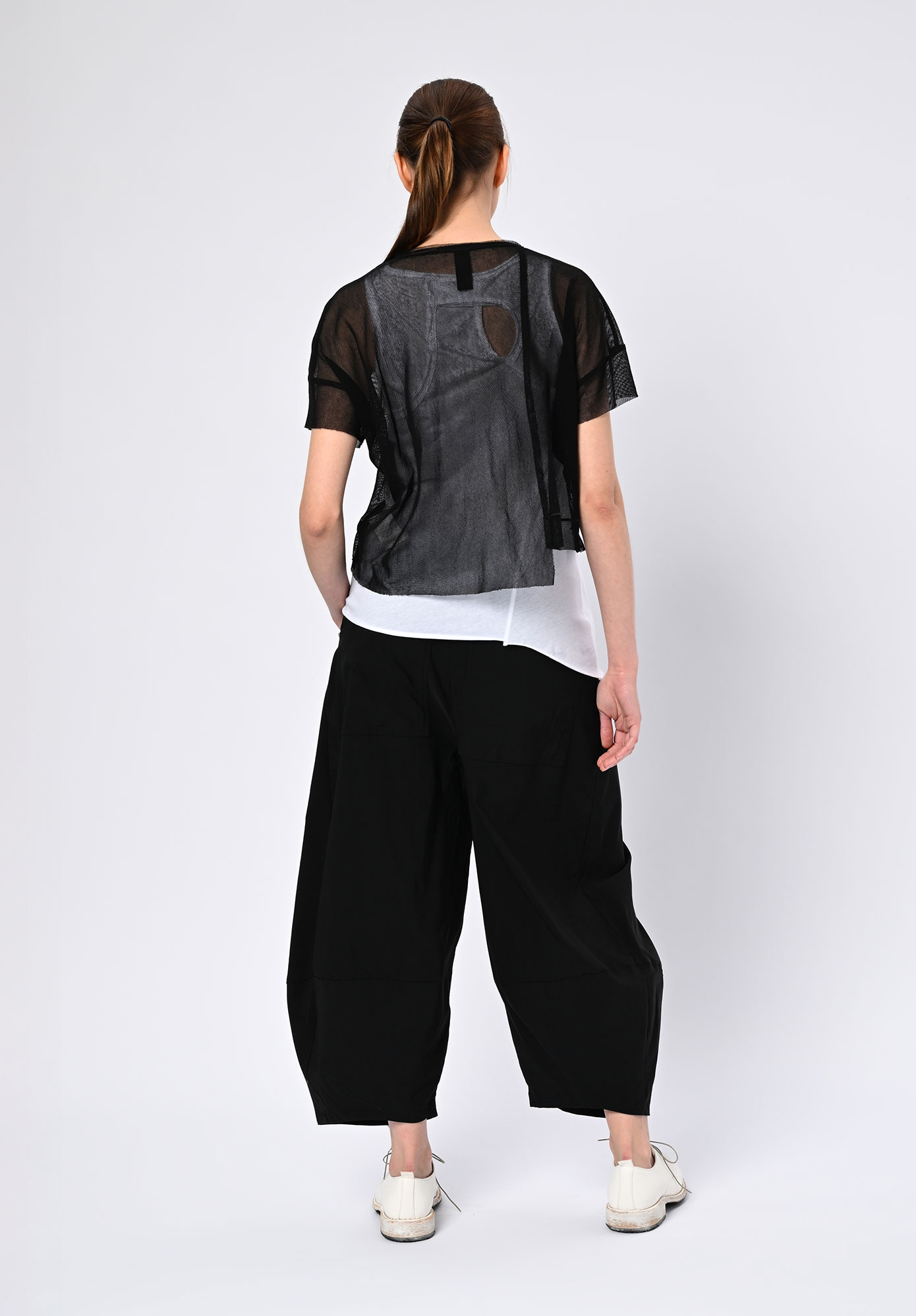 PAL OFFNER - CROPPED T-SHIRT - BLACK
