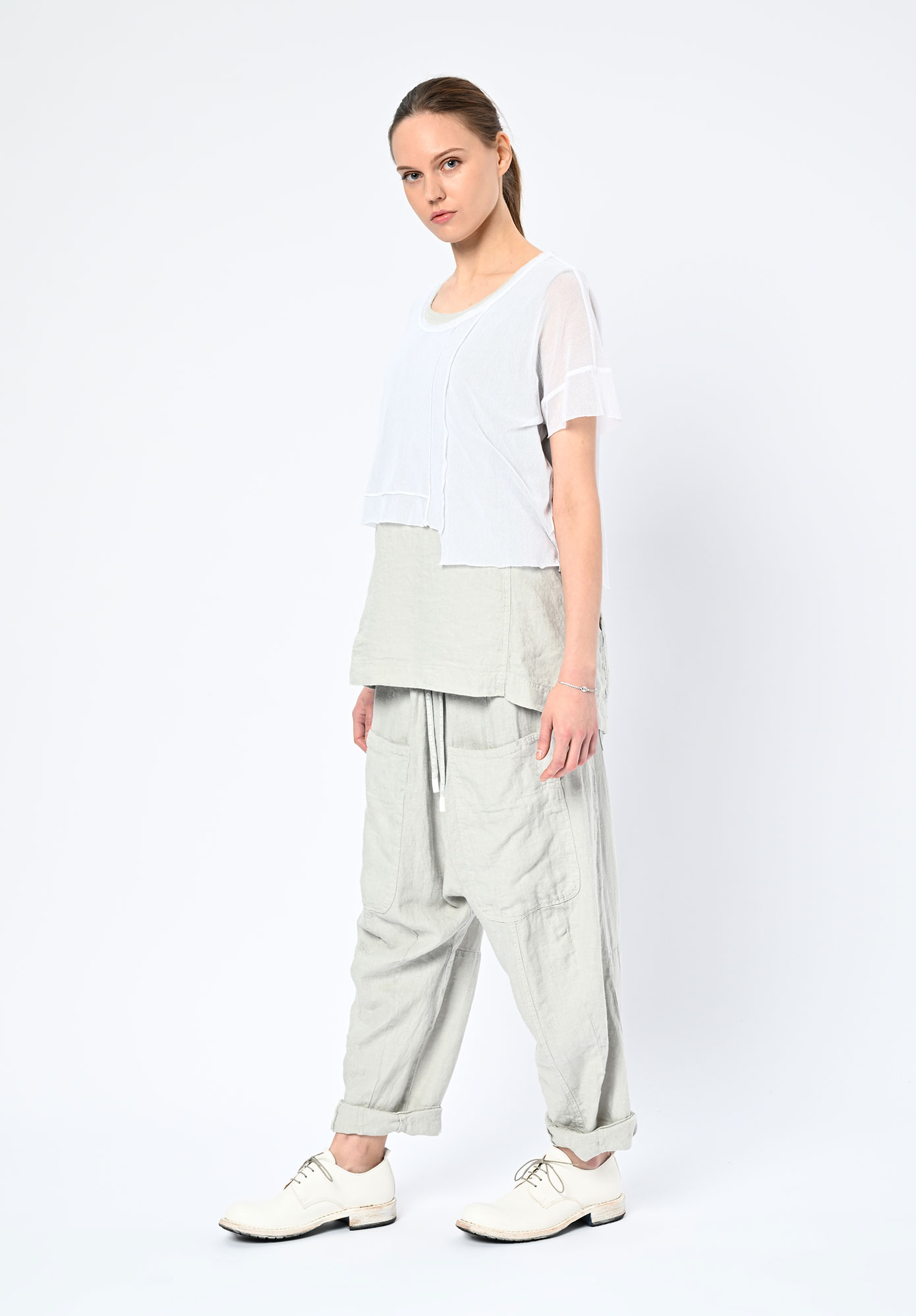 PAL OFFNER - CROPPED T-SHIRT - WHITE