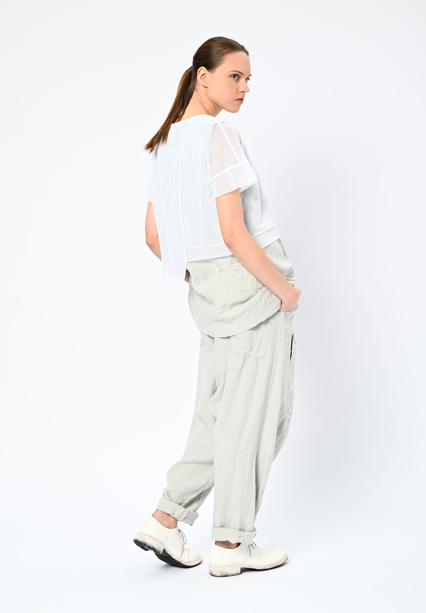 PAL OFFNER - CROPPED T-SHIRT - WHITE