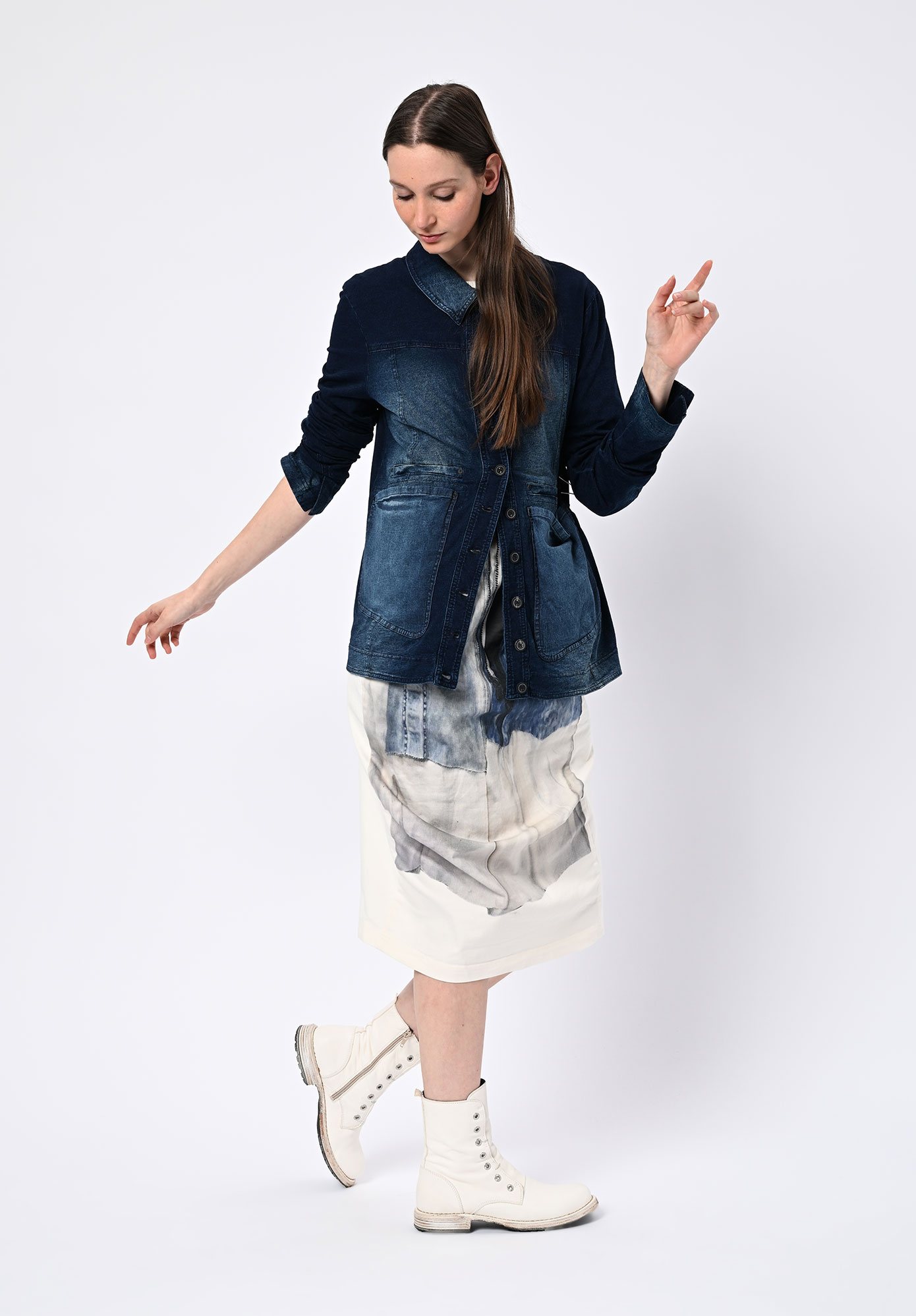 STUDIO RUNDHOLZ | DIP - DIP DYE JACKET - STONEWASH