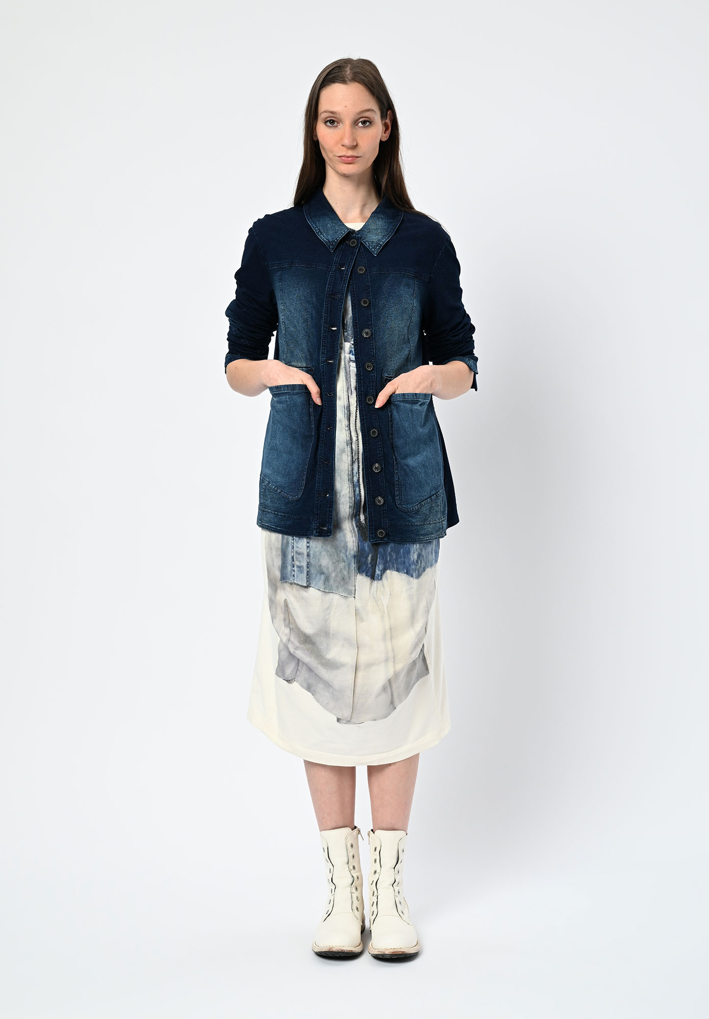 STUDIO RUNDHOLZ | DIP - DIP DYE JACKET - STONEWASH