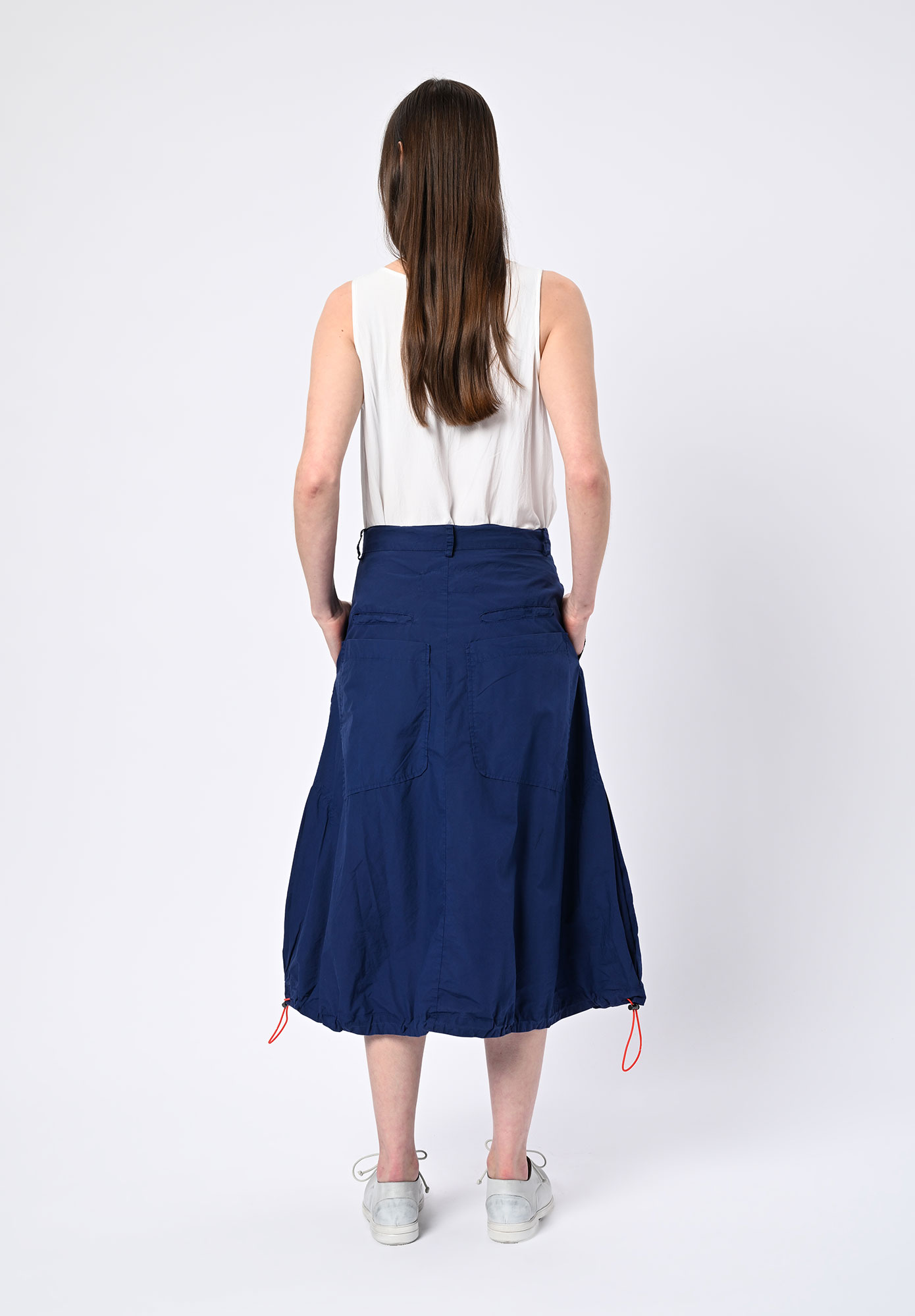 STUDIO RUNDHOLZ | DIP - DRAWCORD HEM SKIRT - OCEAN