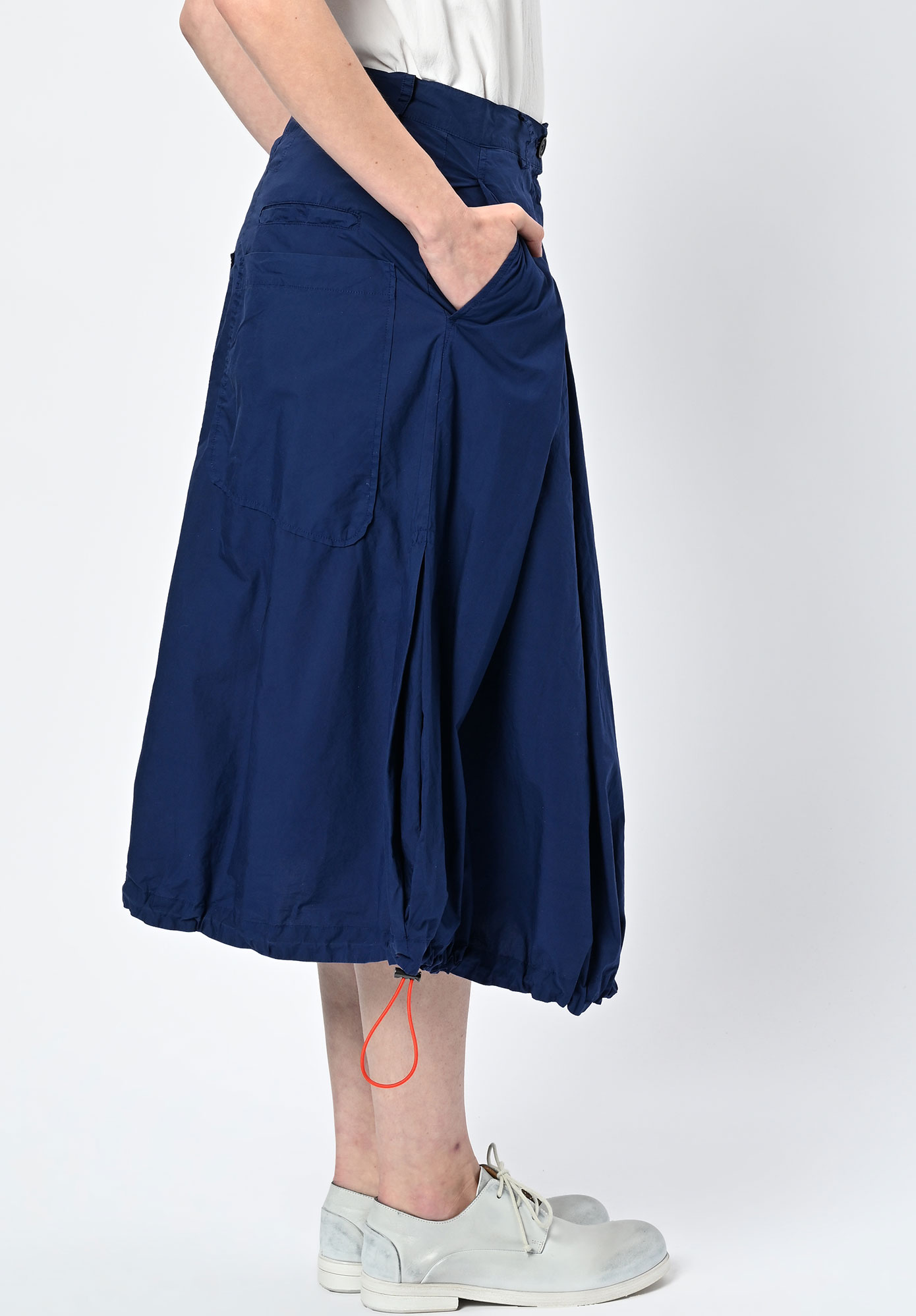 STUDIO RUNDHOLZ | DIP - DRAWCORD HEM SKIRT - OCEAN