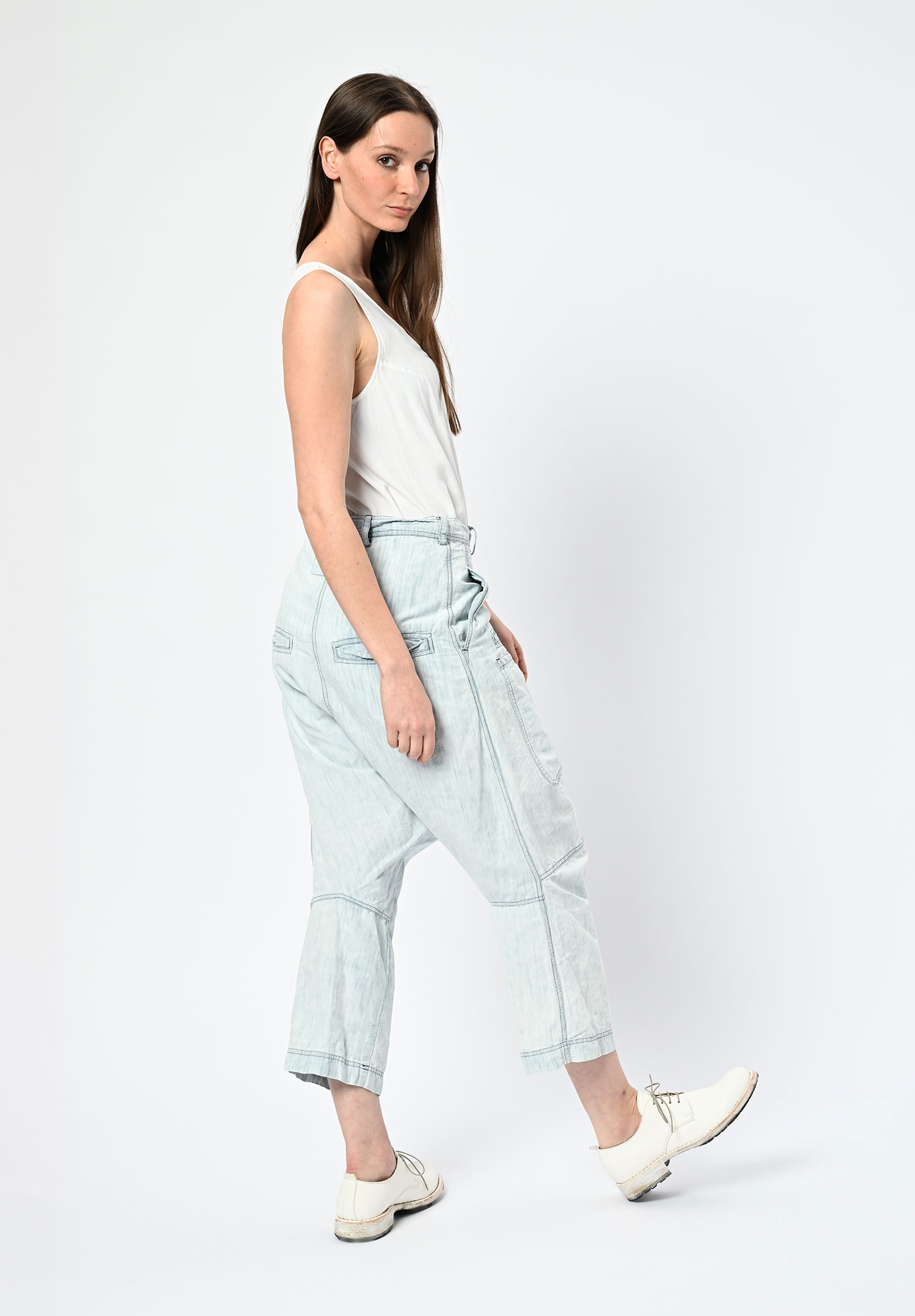 STUDIO RUNDHOLZ | DIP - LOW CROTCH BACK TO FRONT JEANS - BLEACHWASH STUDIO RUNDHOLZ | DIP - LOW CROTCH BACK TO FRONT JEANS - BLEACHWASH