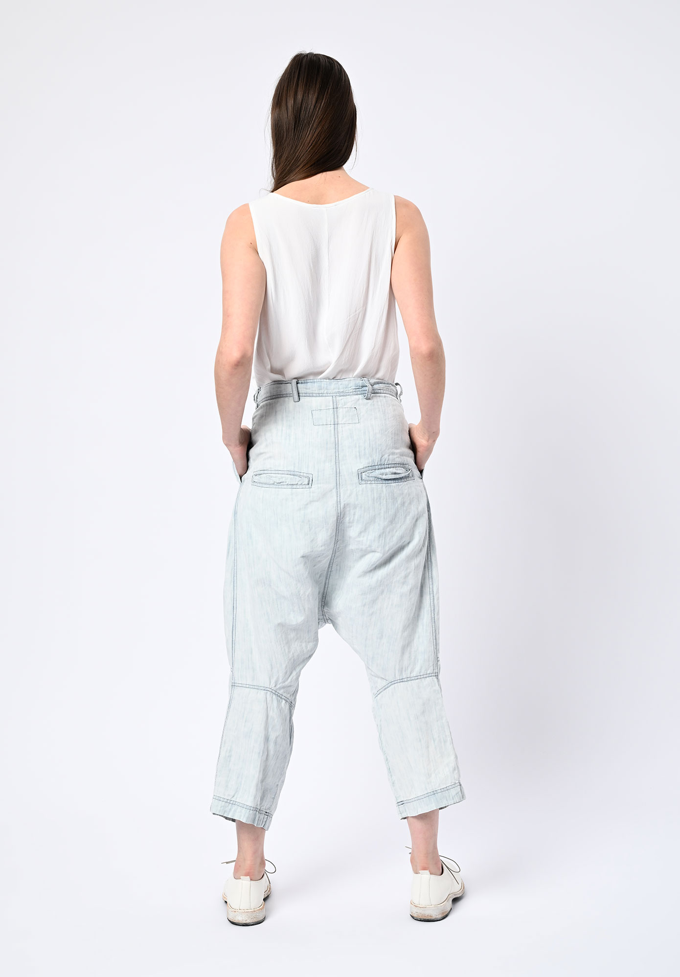 STUDIO RUNDHOLZ | DIP - LOW CROTCH BACK TO FRONT JEANS - BLEACHWASH STUDIO RUNDHOLZ | DIP - LOW CROTCH BACK TO FRONT JEANS - BLEACHWASH