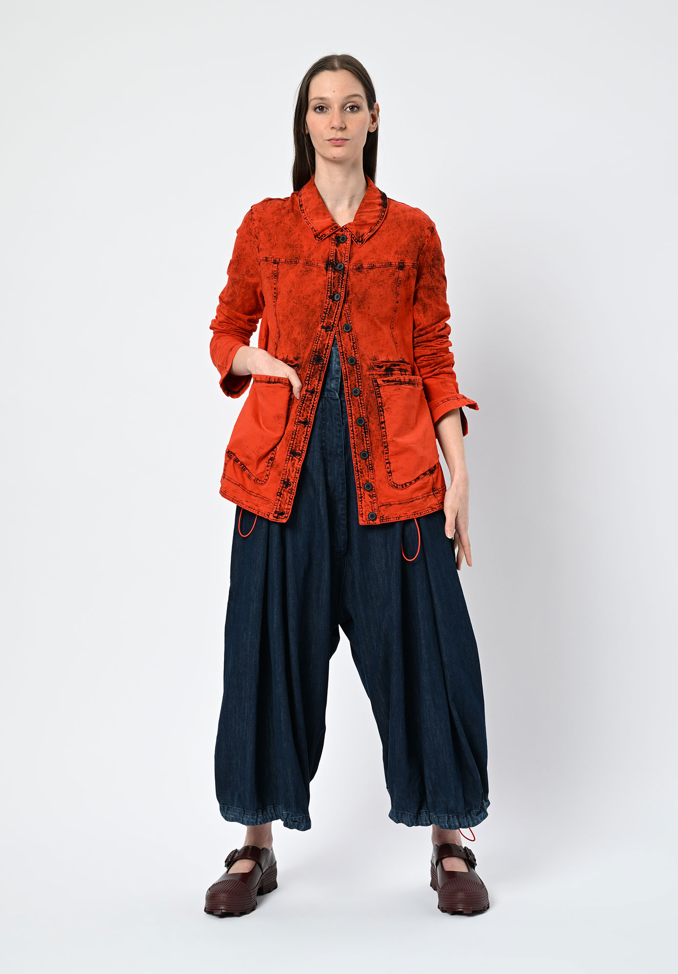 STUDIO RUNDHOLZ | DIP - DIP DYE JACKET - MANDERIN DYE