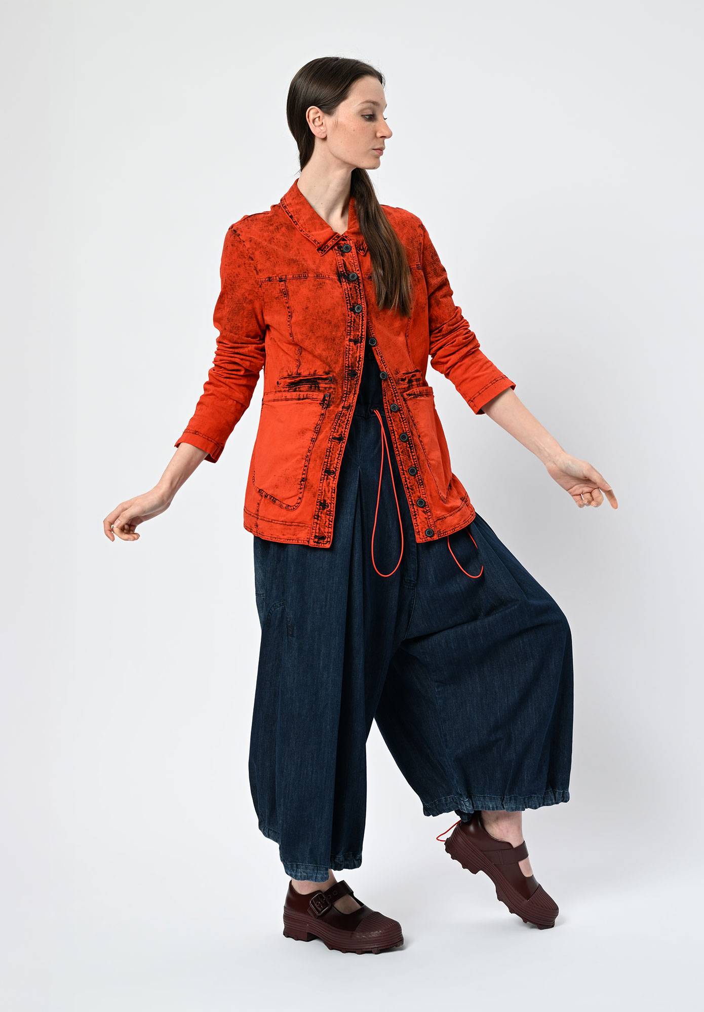 STUDIO RUNDHOLZ | DIP - DIP DYE JACKET - MANDERIN DYE