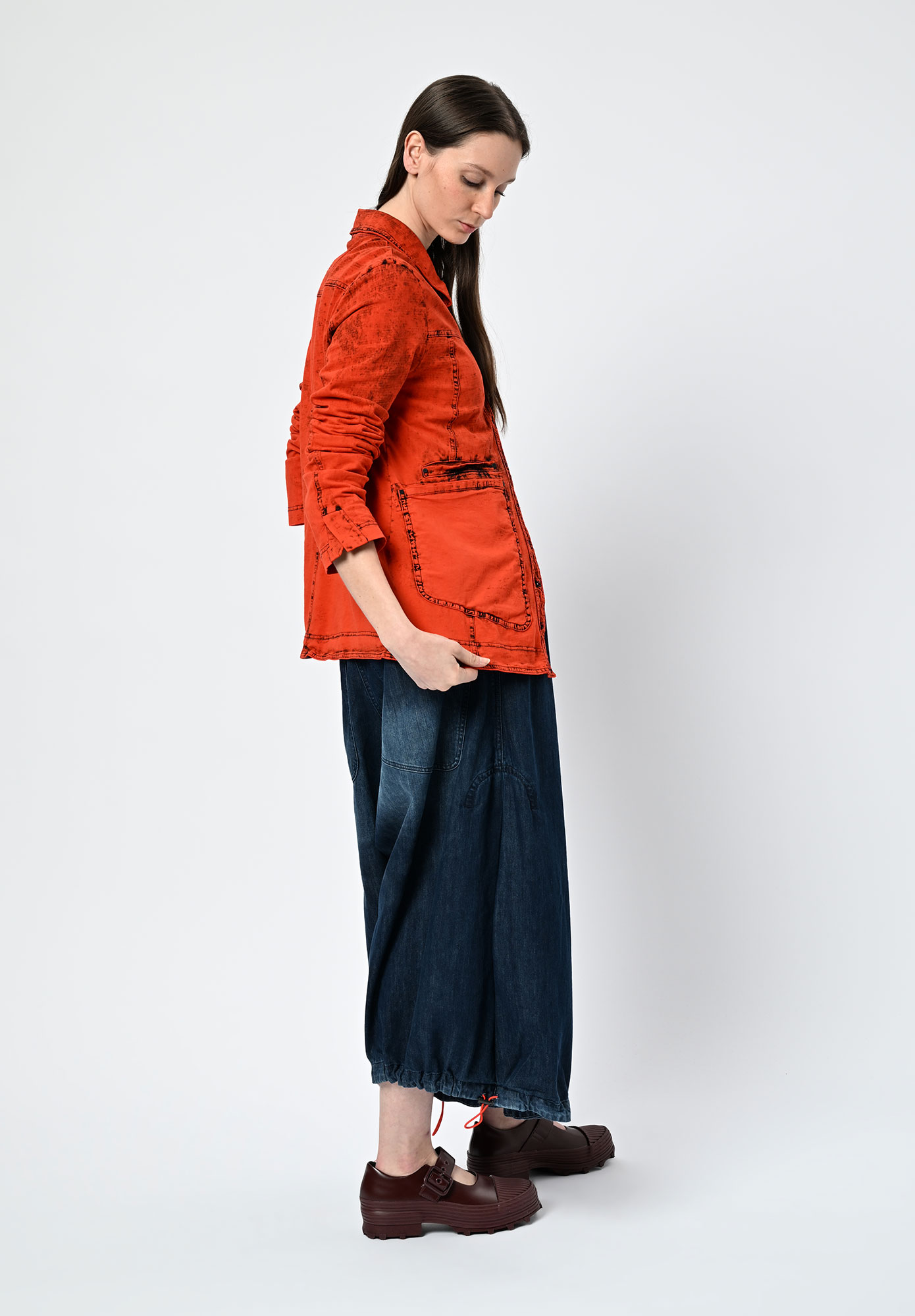 STUDIO RUNDHOLZ | DIP - DIP DYE JACKET - MANDERIN DYE