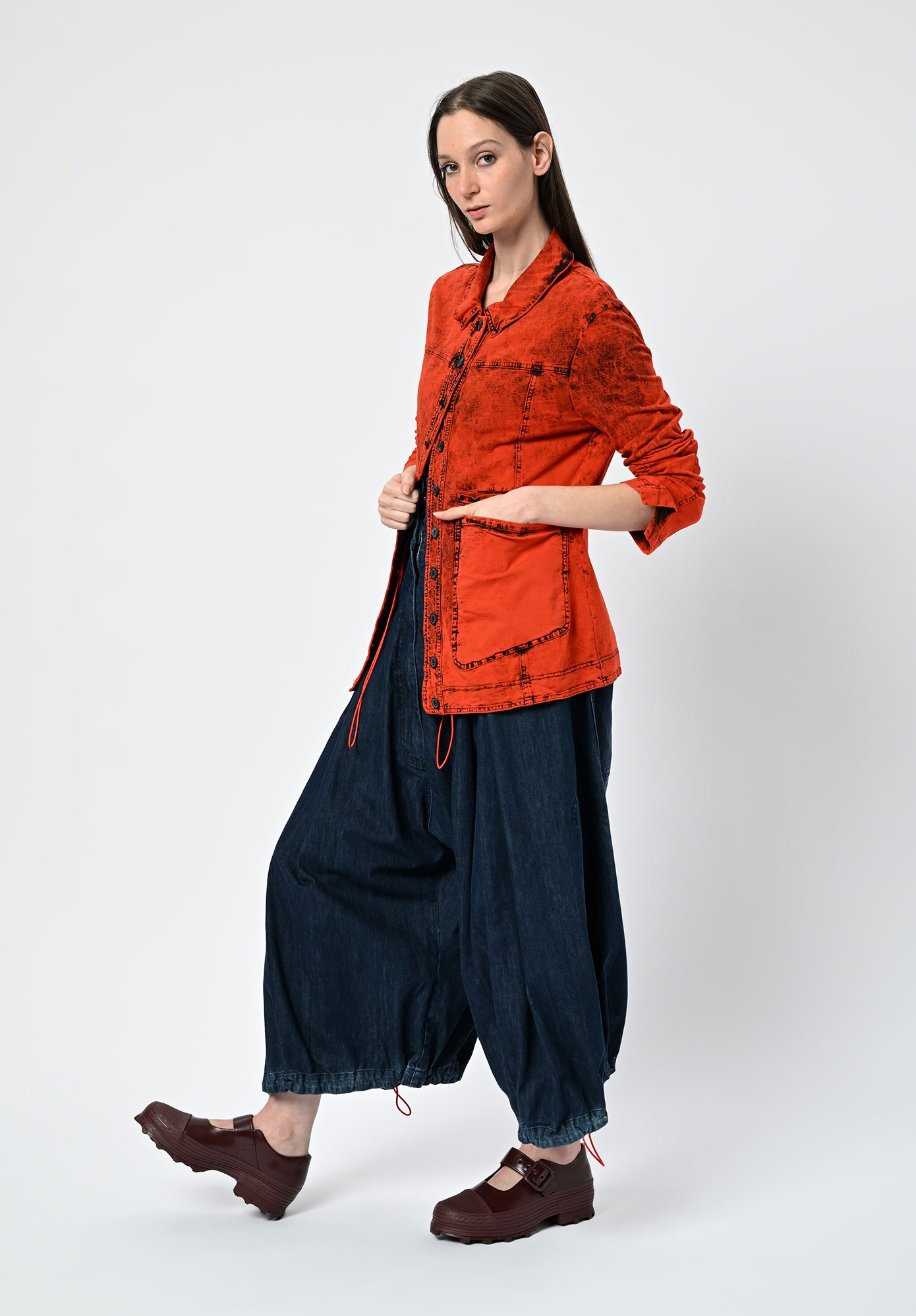 STUDIO RUNDHOLZ | DIP - DIP DYE JACKET - MANDERIN DYE