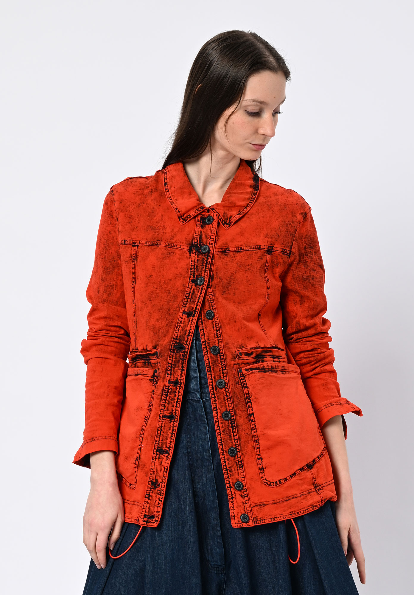 STUDIO RUNDHOLZ | DIP - DIP DYE JACKET - MANDERIN DYE