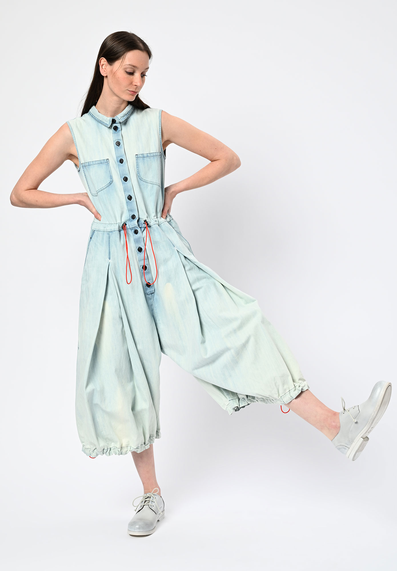 STUDIO RUNDHOLZ | DIP - DRAWCORD OVERALL - BLEACHWASH