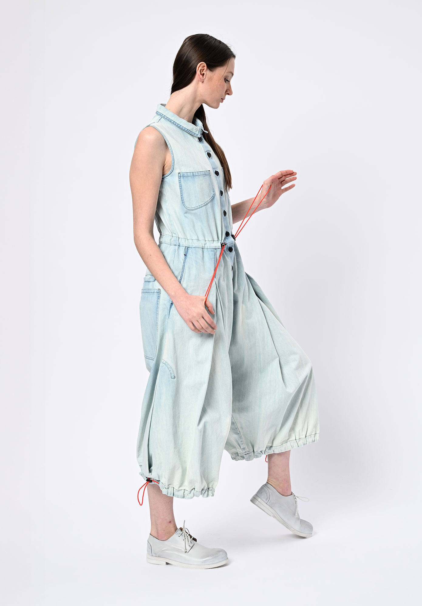 STUDIO RUNDHOLZ | DIP - DRAWCORD OVERALL - BLEACHWASH