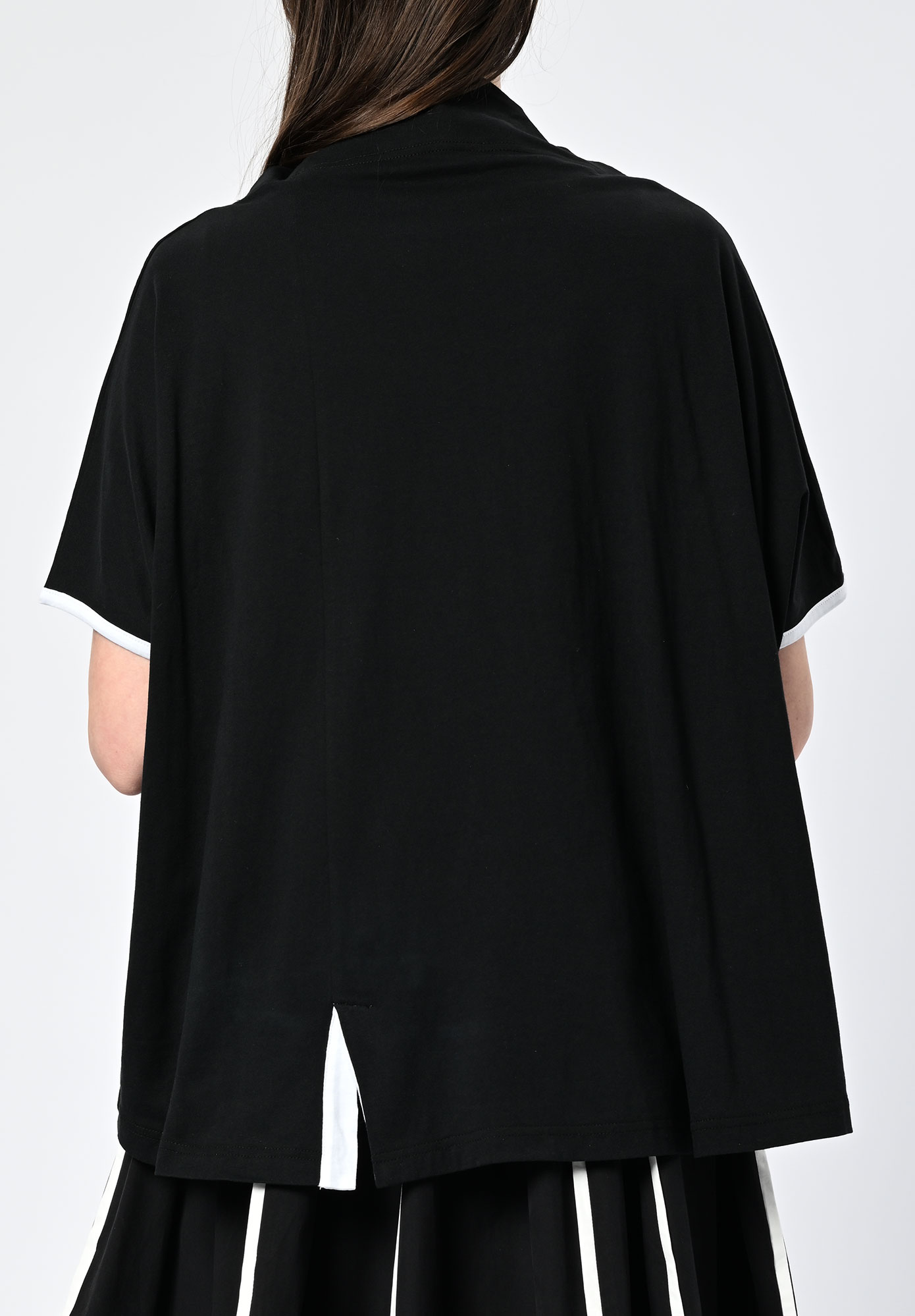 MOYURU HORIZON EDGE RELAXED TOP - BLACK | WHITE STRIPE